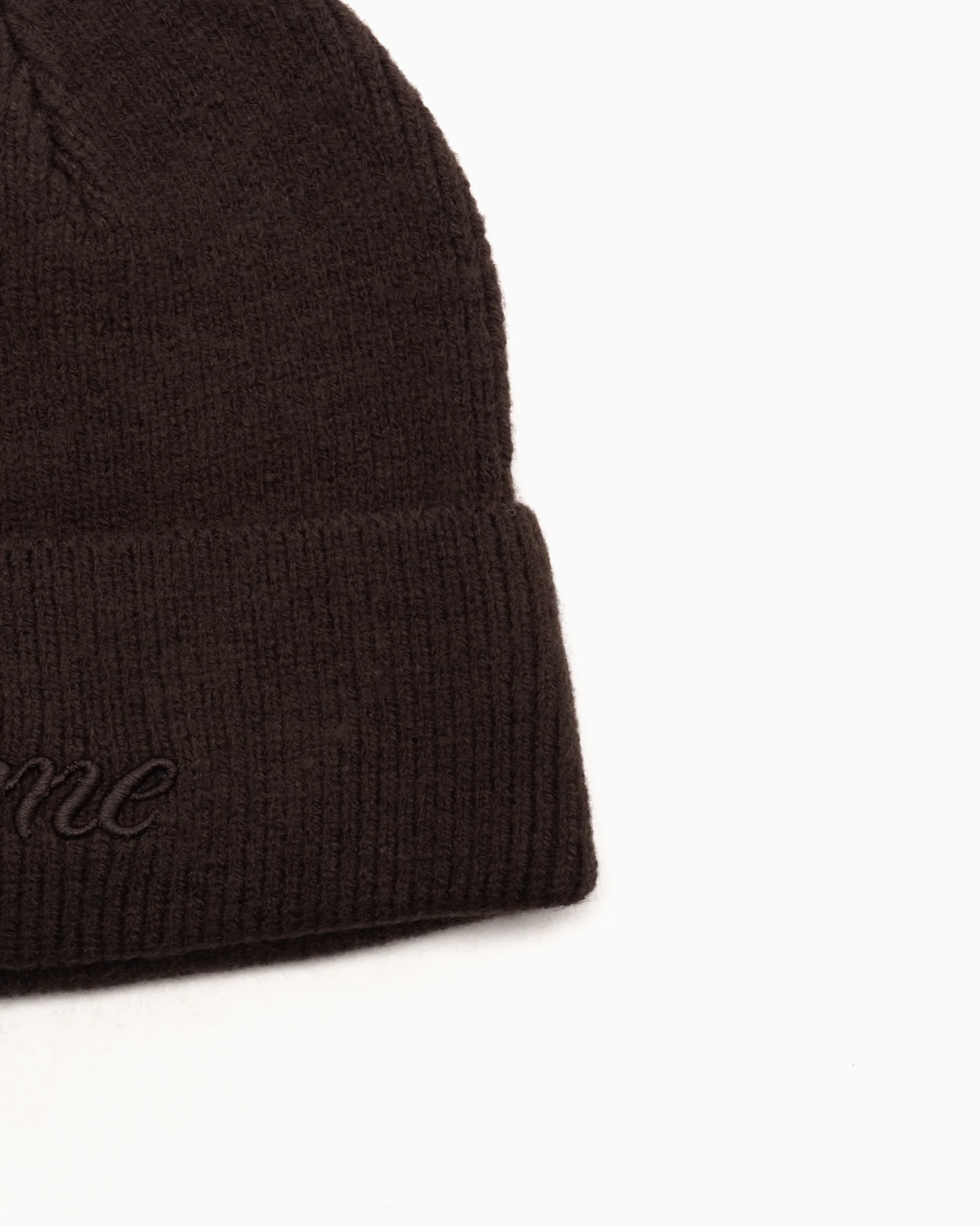 Dime MTL Cursive Unisex Wool Fold Beanie Unisex Mütze - Image 4