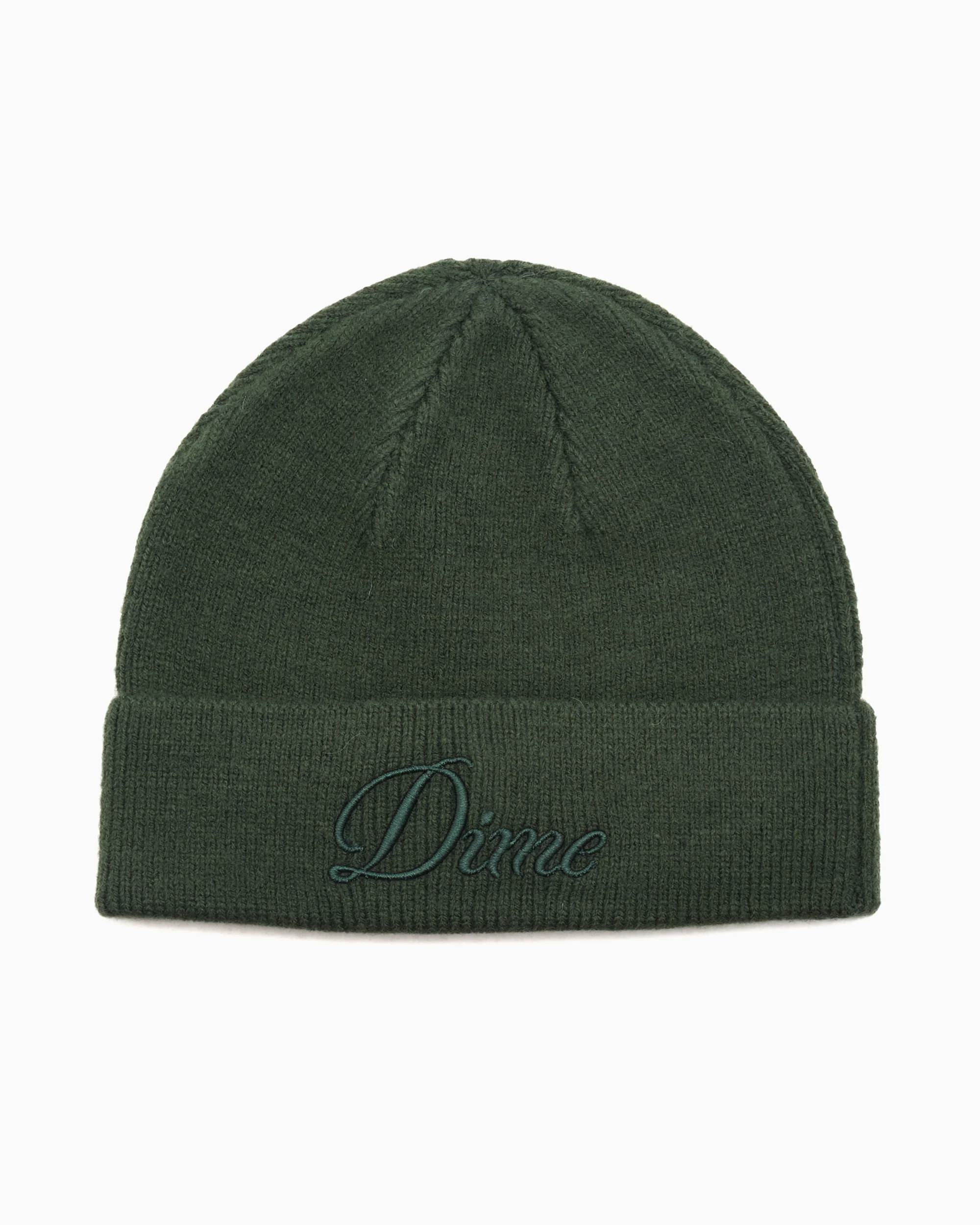Dime MTL Cursive Unisex Wool Fold Beanie Unisex Mütze