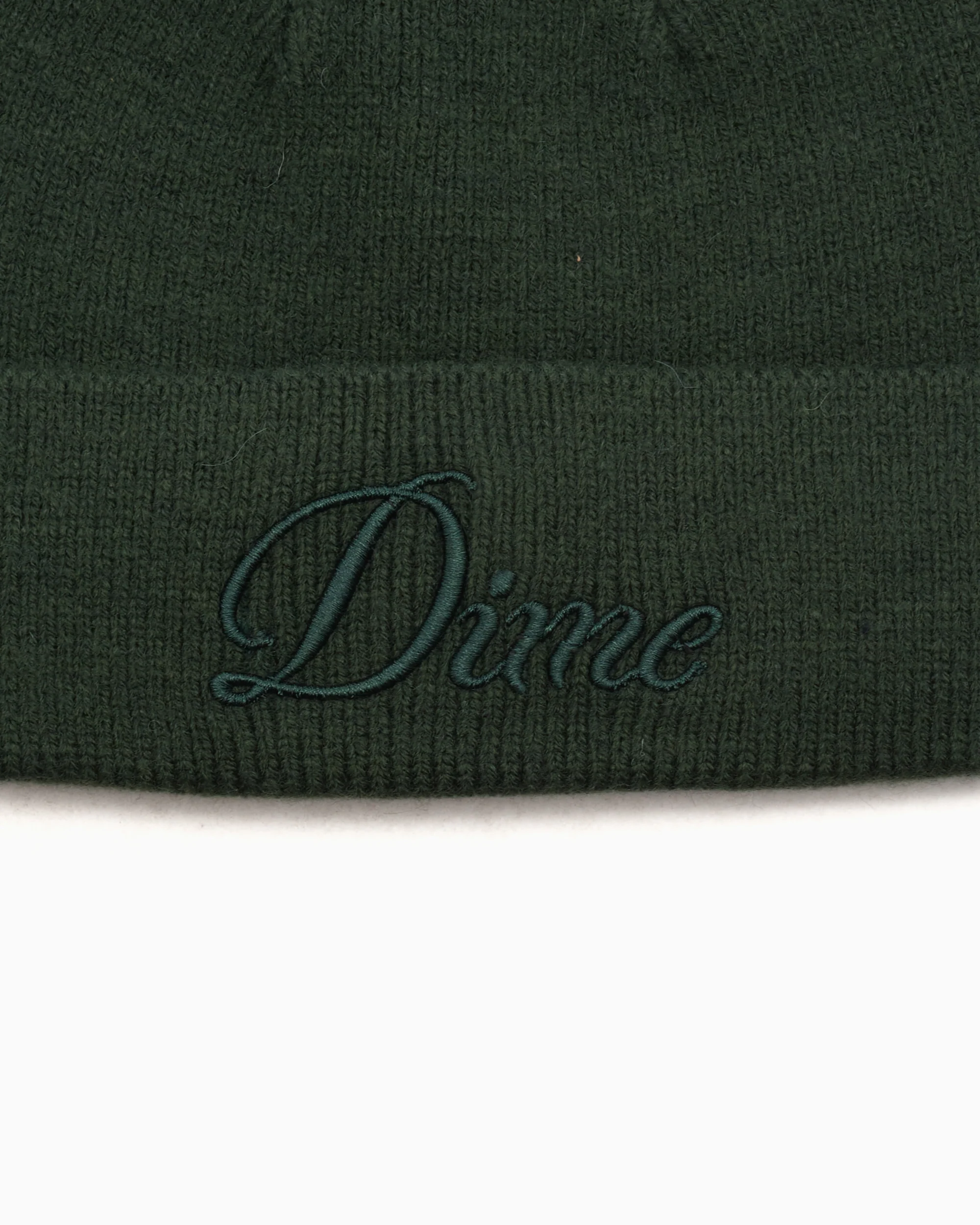 Dime MTL Cursive Unisex Wool Fold Beanie Unisex Mütze - Image 2