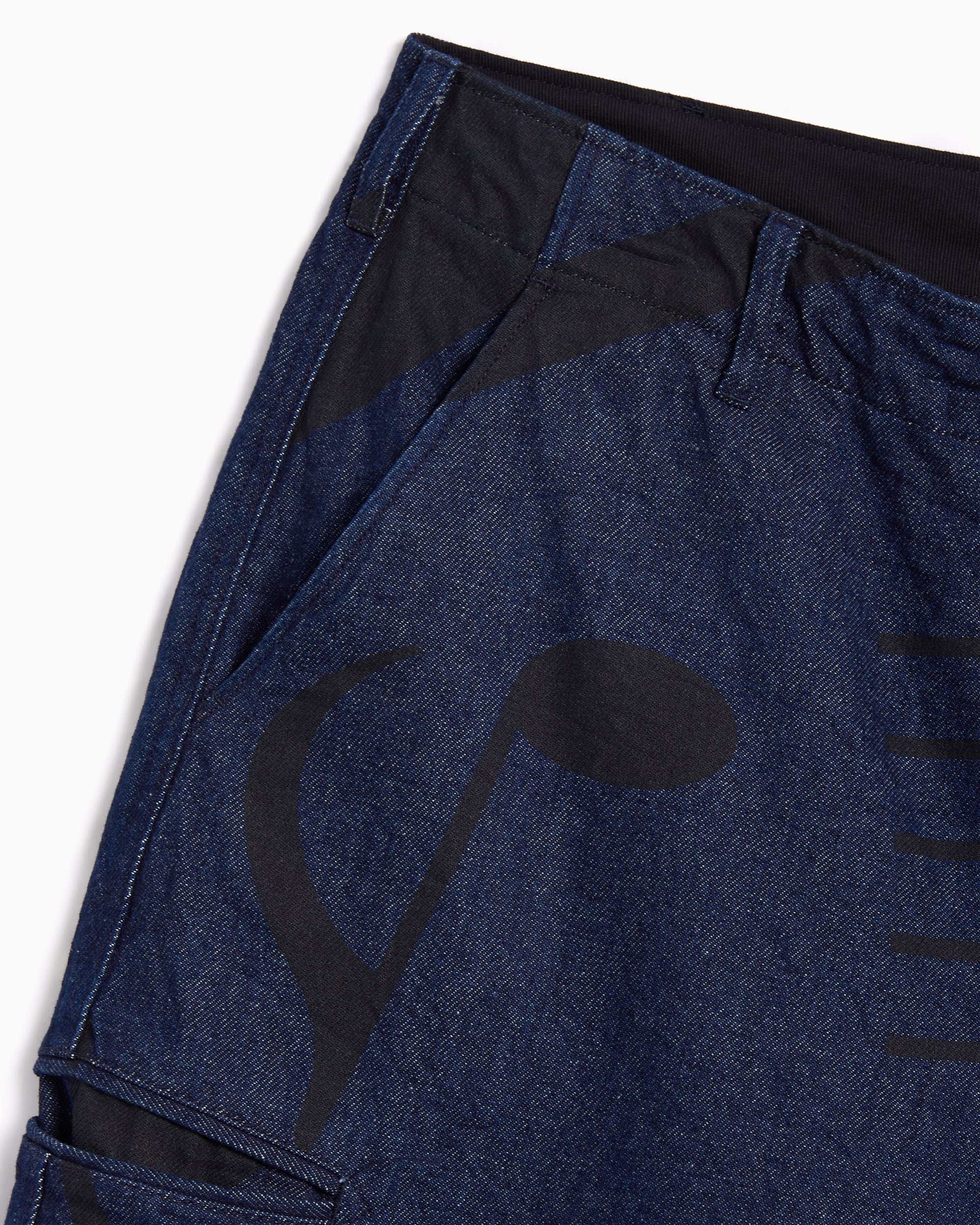 Engineered Garments Indigo Music Note Herren-Chino Jeans - Image 4