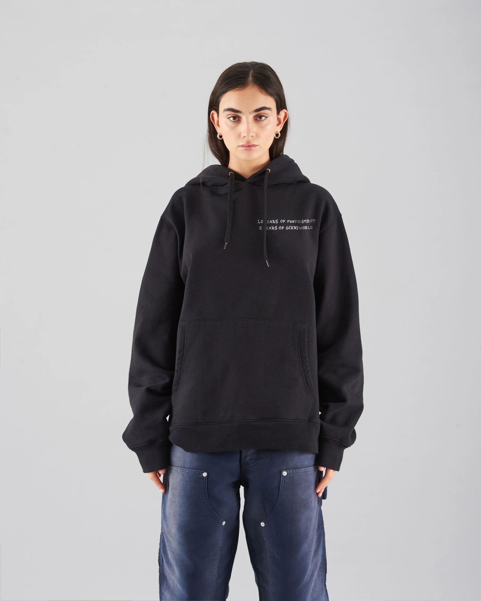 X ScrapWorld FOOTDISTRICT x ScrapWorld Logo Unisex Hoodie Unisex Hoodie - Image 4