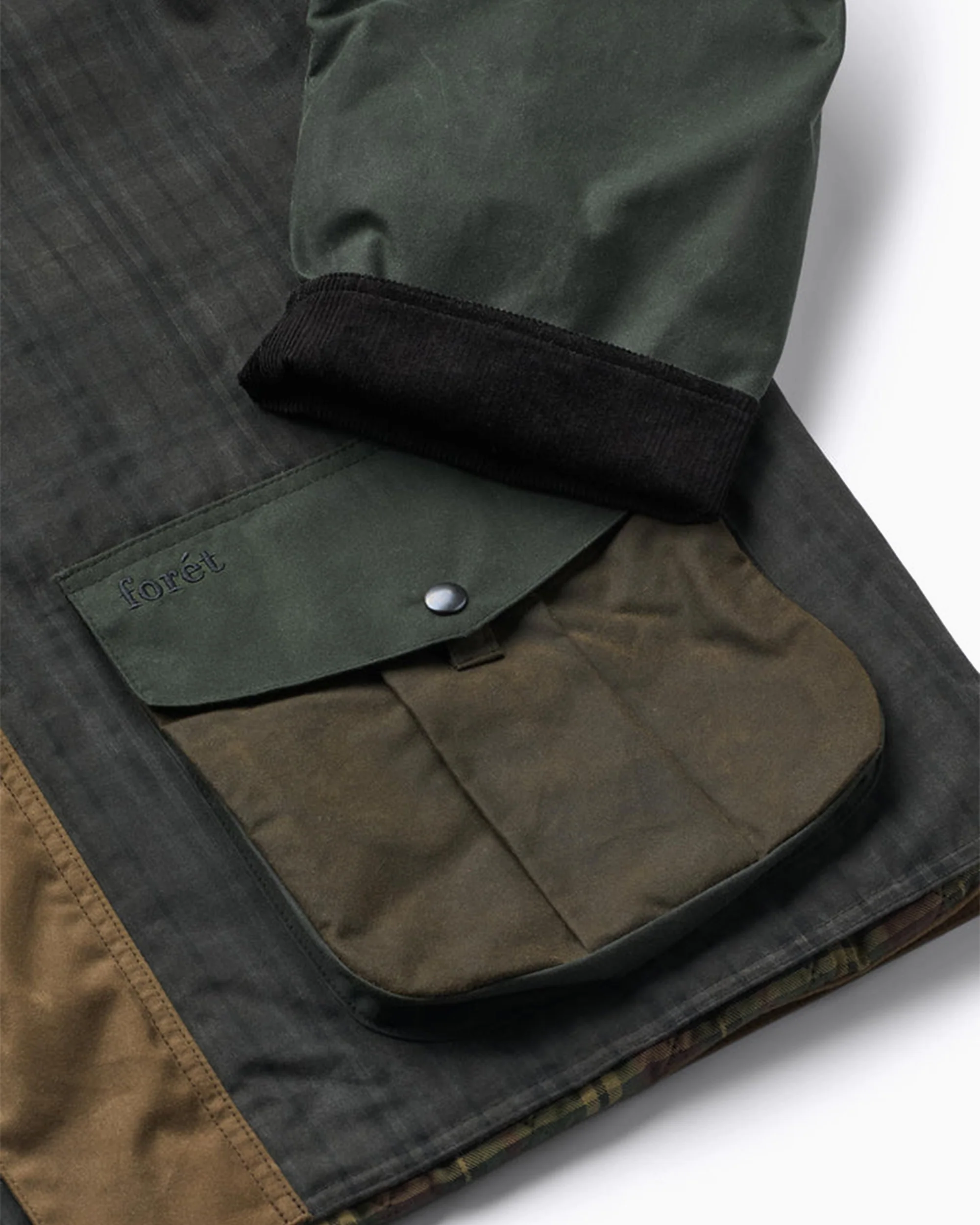 forét Bivouac Oilskin Herren-Regenjacke mit Karos - Image 4