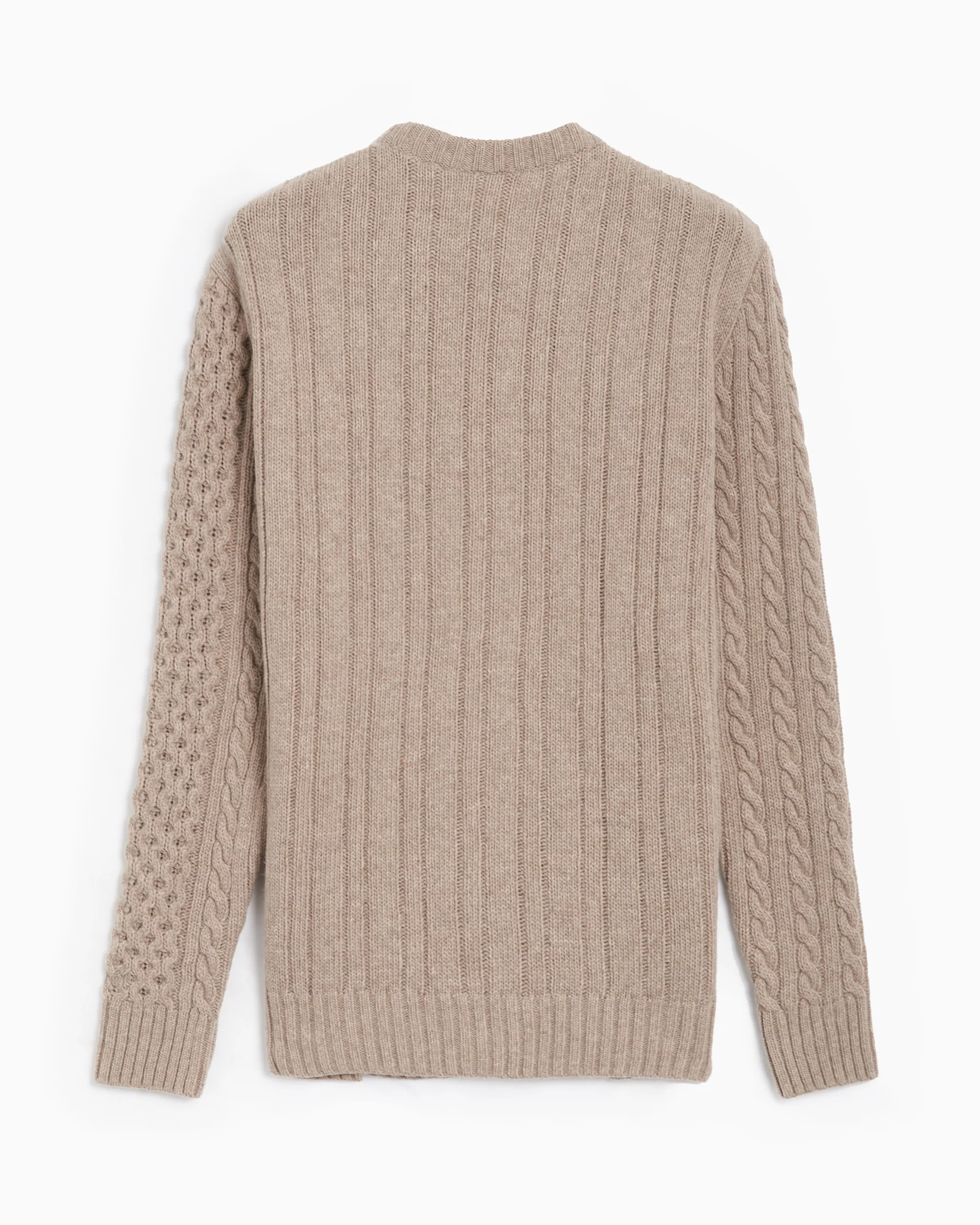 Forét Hybrid Men's Cable Knit Sweater Herren-Pullover - Image 3
