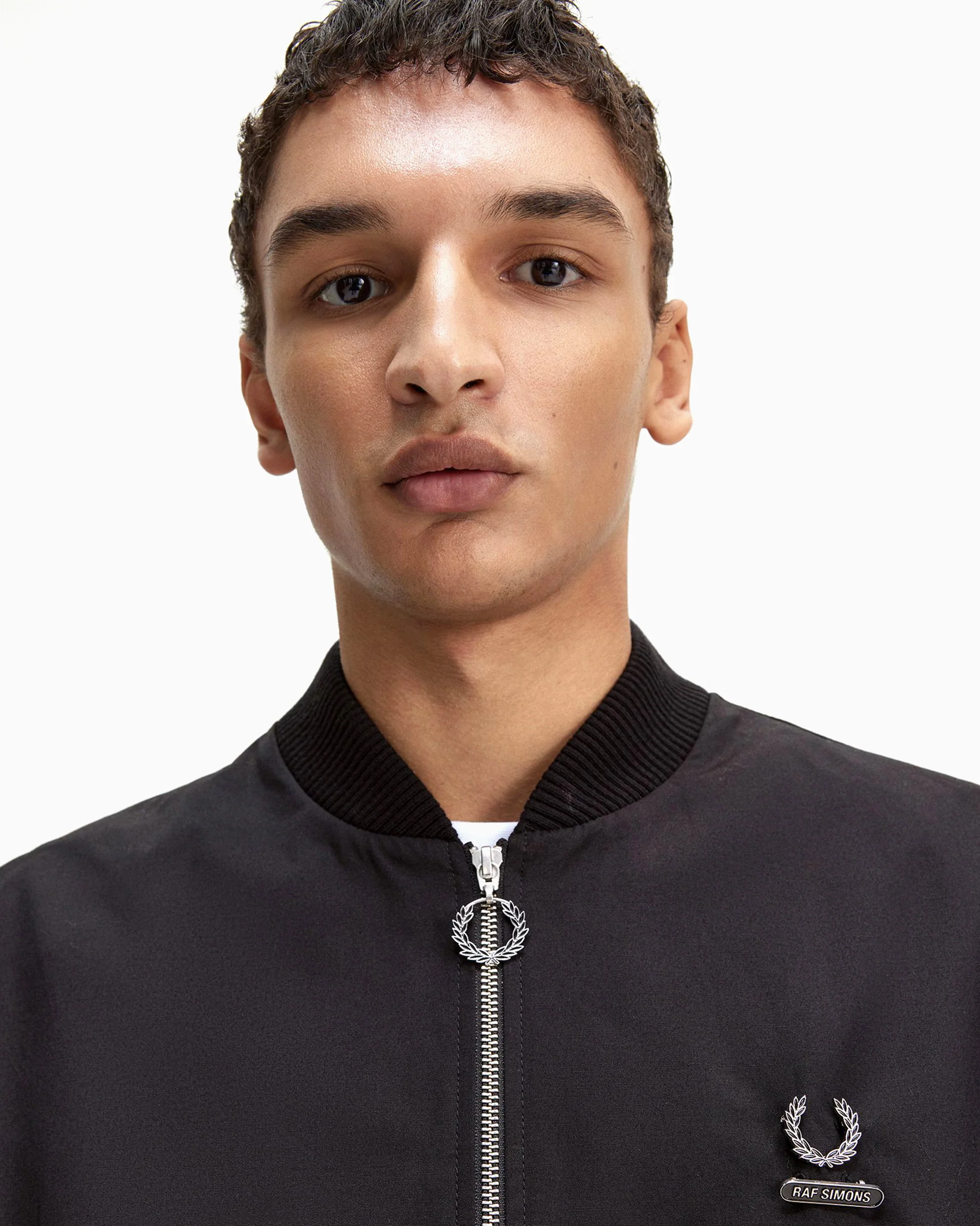 X Raf Simons Fred Perry x Raf Simons Printed Men's Bomber Herren-Bomberjacke - Image 3