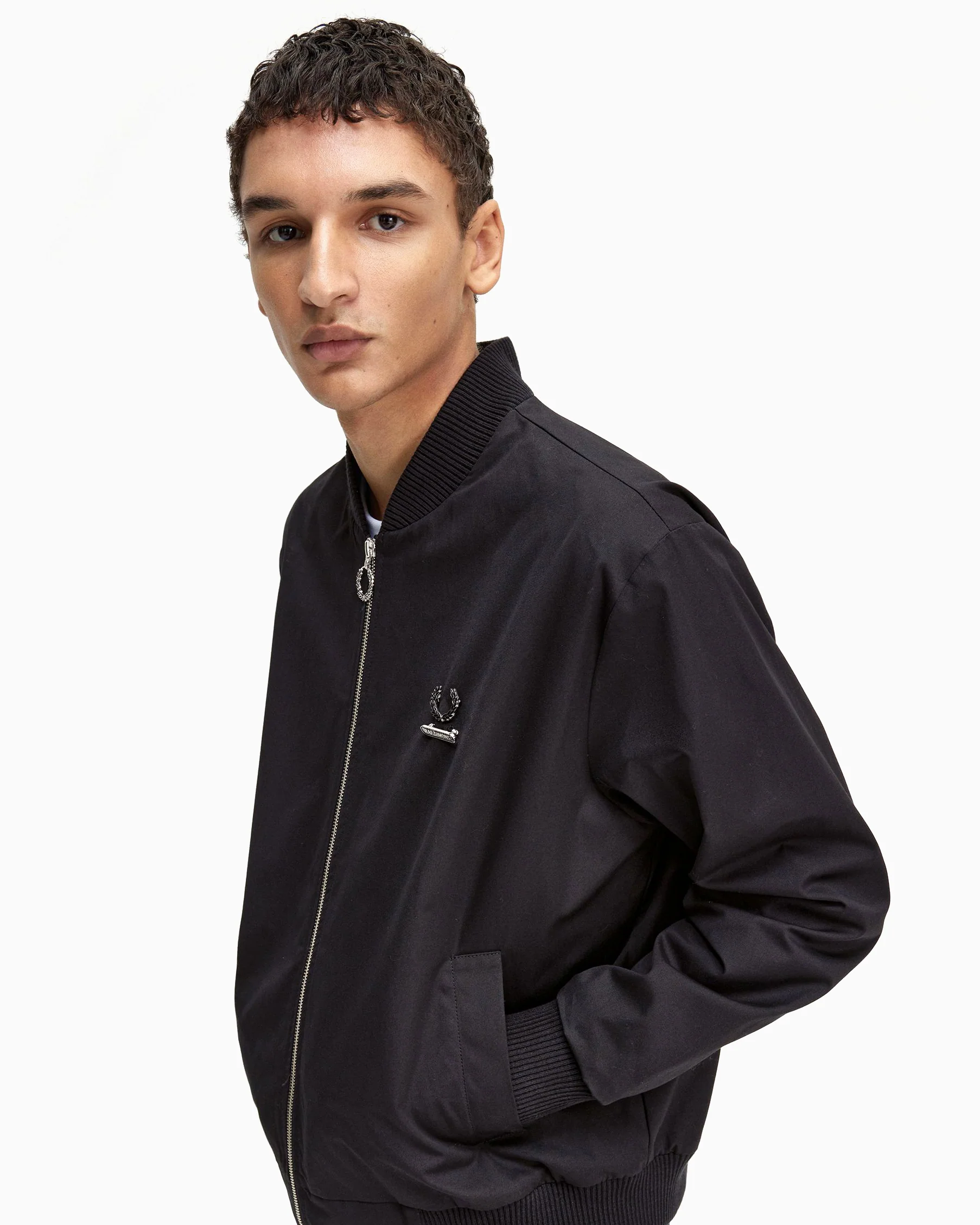 X Raf Simons Fred Perry x Raf Simons Printed Men's Bomber Herren-Bomberjacke - Image 7