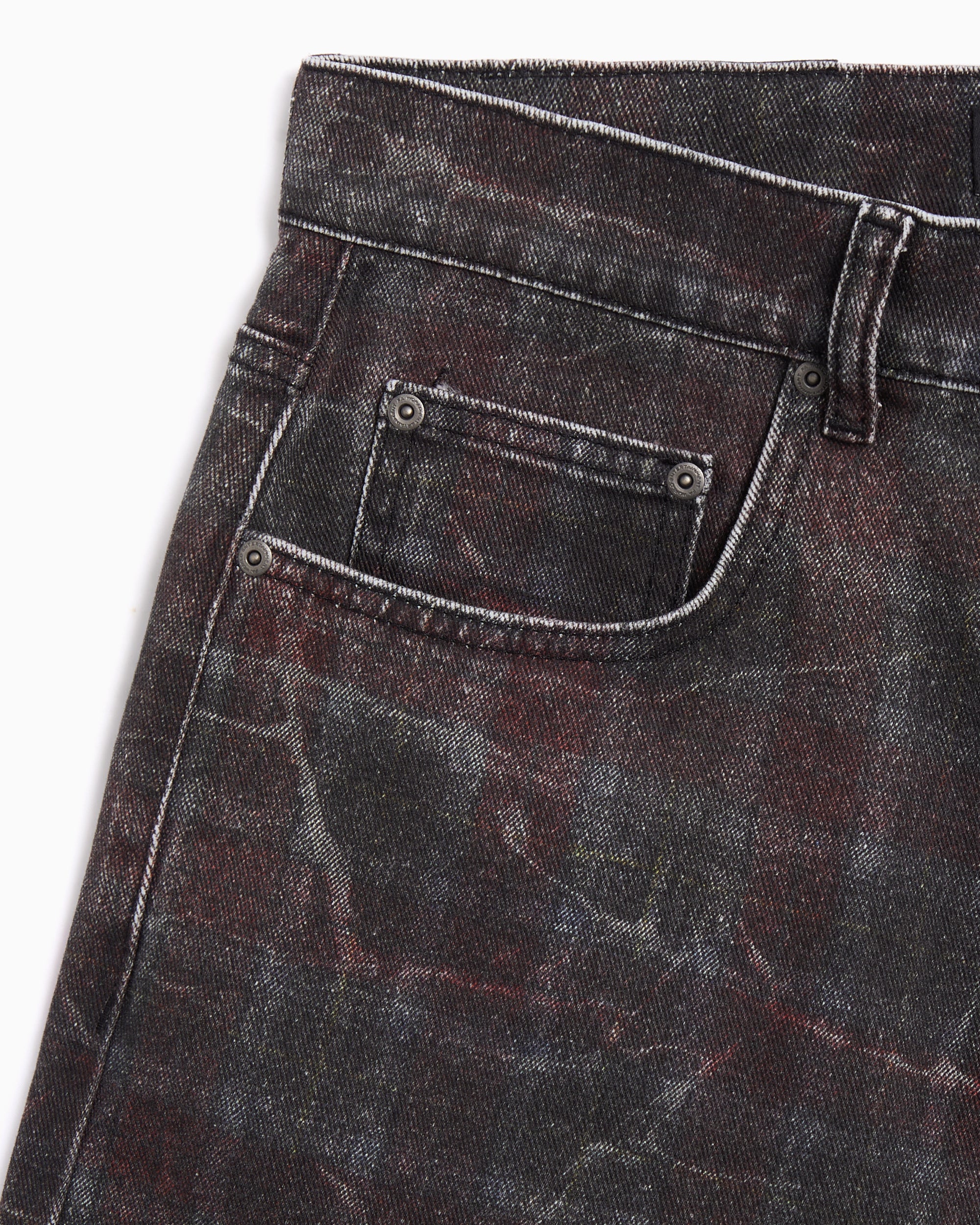 Fucking Awesome Miller Kariertes Denim Herren-Shorts - Image 3