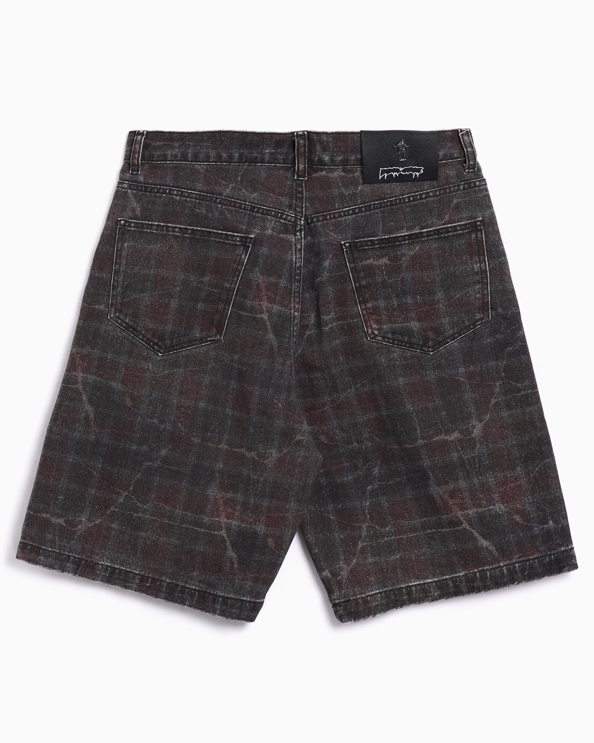 Fucking Awesome Miller Kariertes Denim Herren-Shorts - Image 4