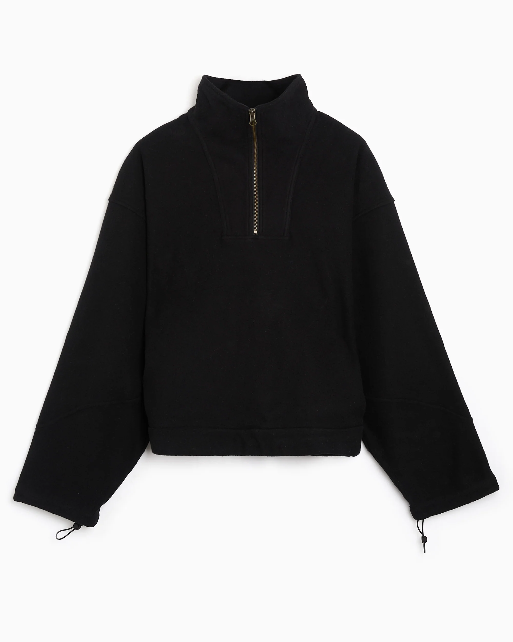 gander Stevenson Smock Boxy Unisex Sweatshirt mit halbem Reißverschluss