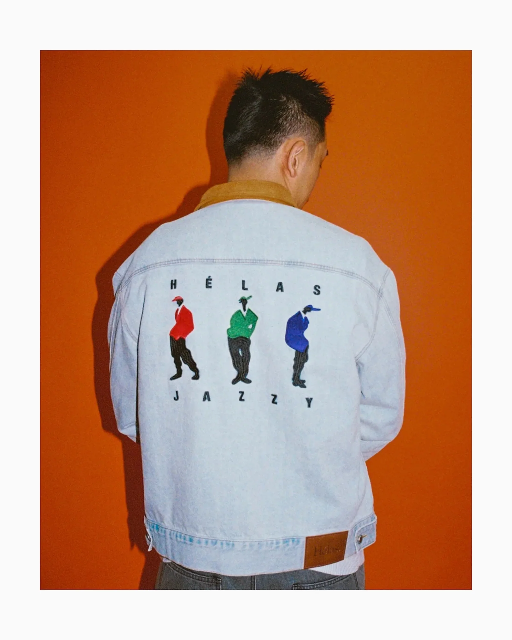 Hélas. Jazzy Herren-Denimjacke mit bestickt - Image 2