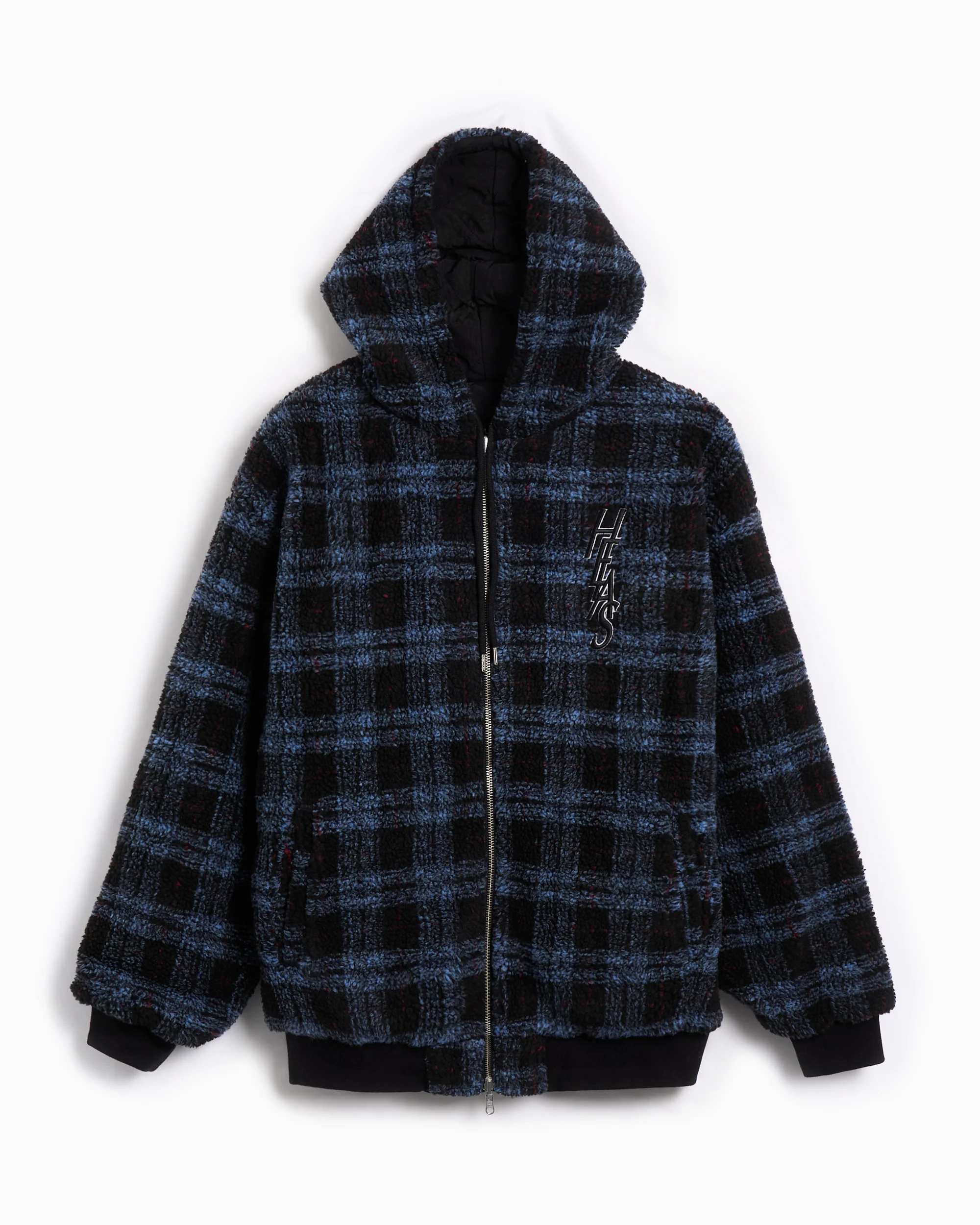 Hélas. Ocaro Relaxed Herren-Sweatshirt mit Reißverschluss mit Karos