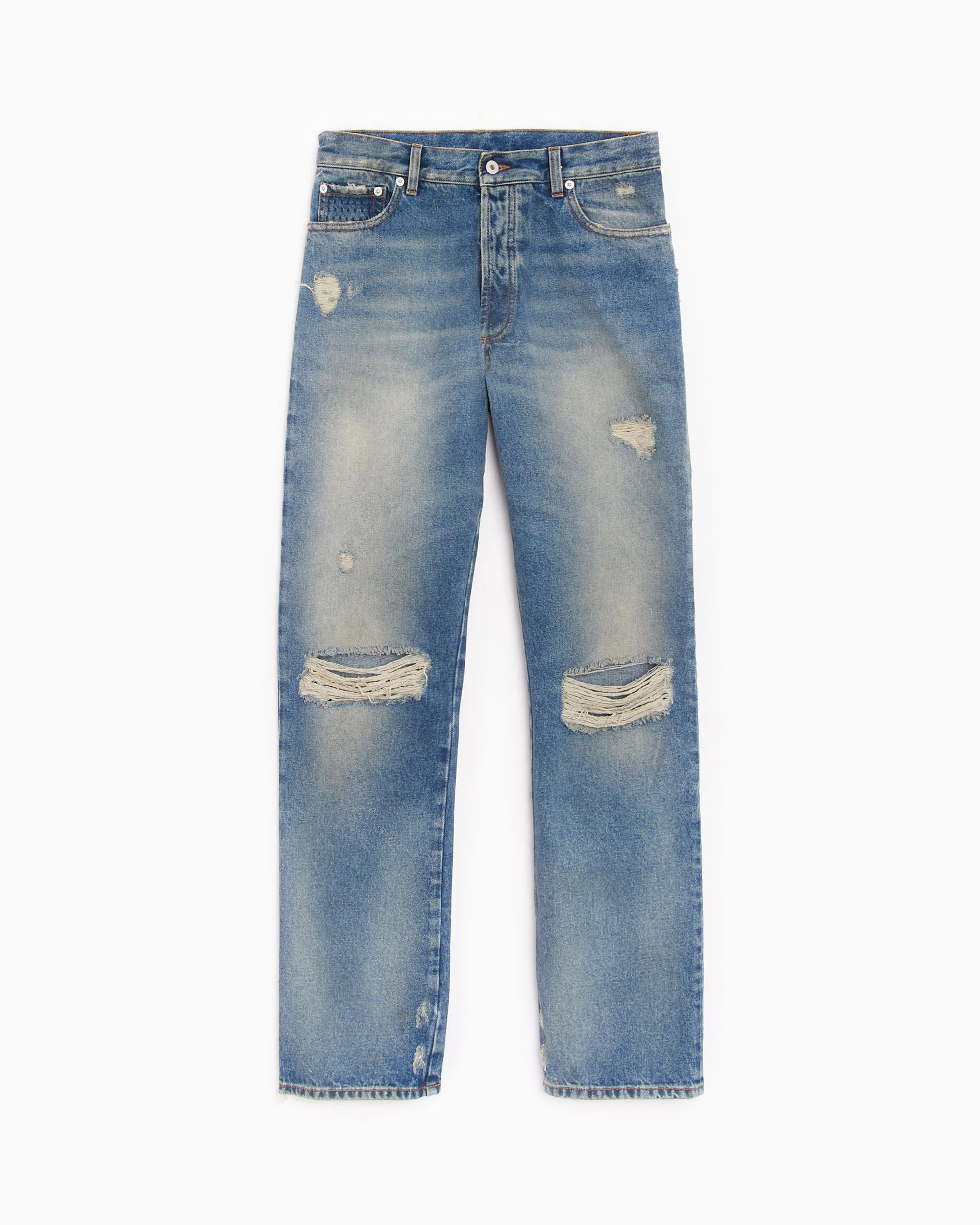 Heron Preston Distressed Regular Men's Pants Herren-Jeans