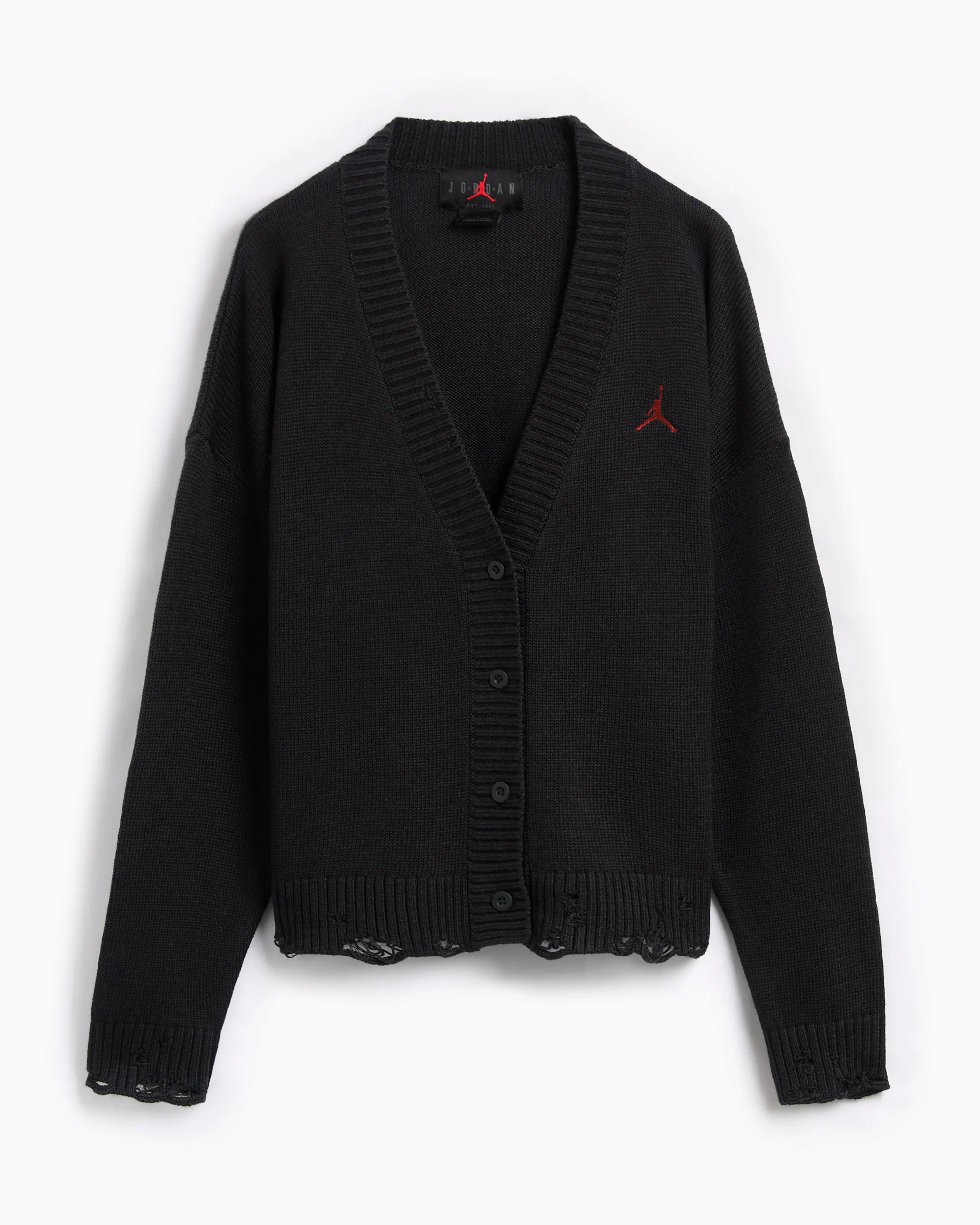 Jordan Distressed Women's Knit Cardigan Damen-Cardigan