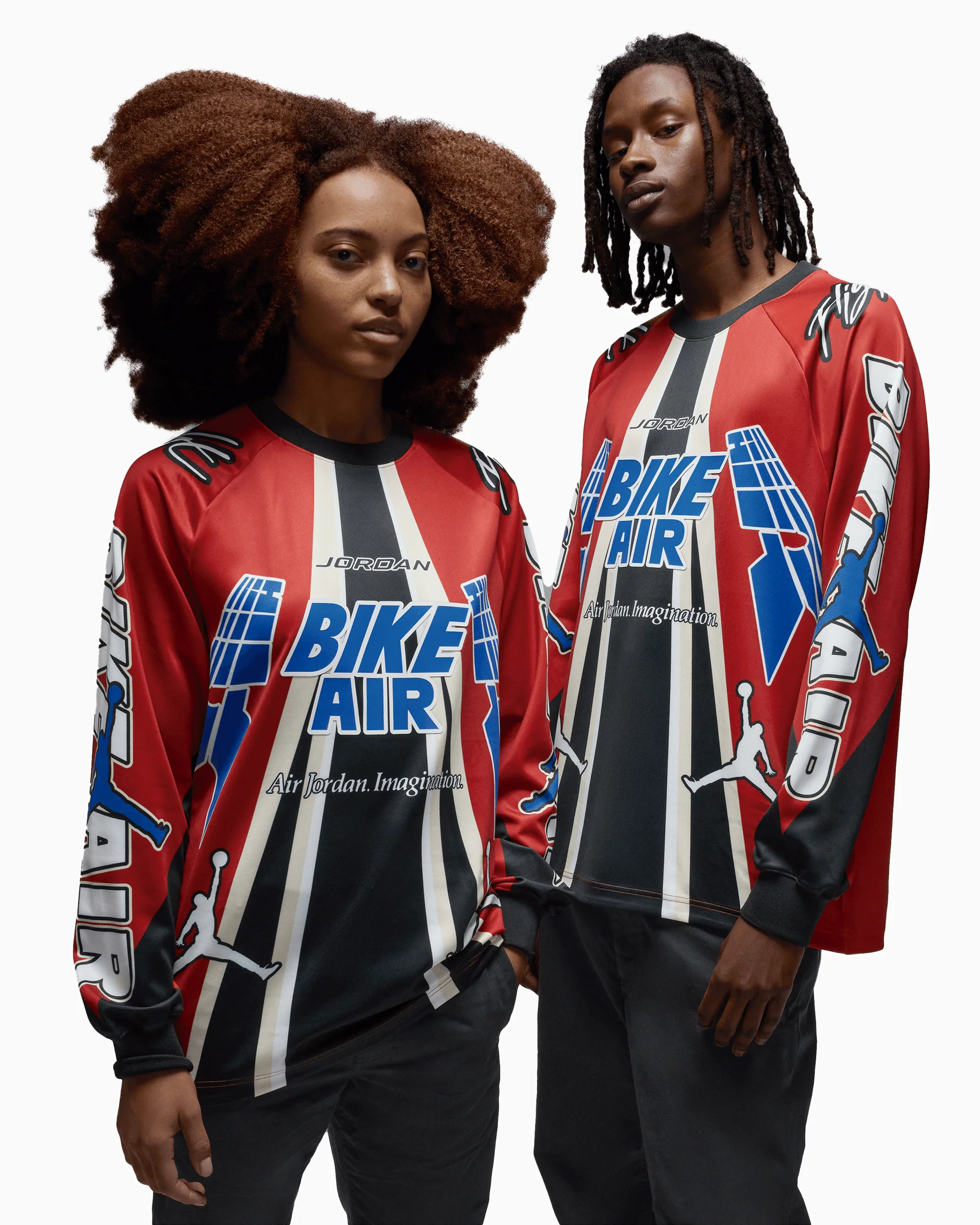 Jordan x Nigel Sylvester Bike Men's Long Sleeve T-Shirt Oversize Herren-T-Shirt - Image 2