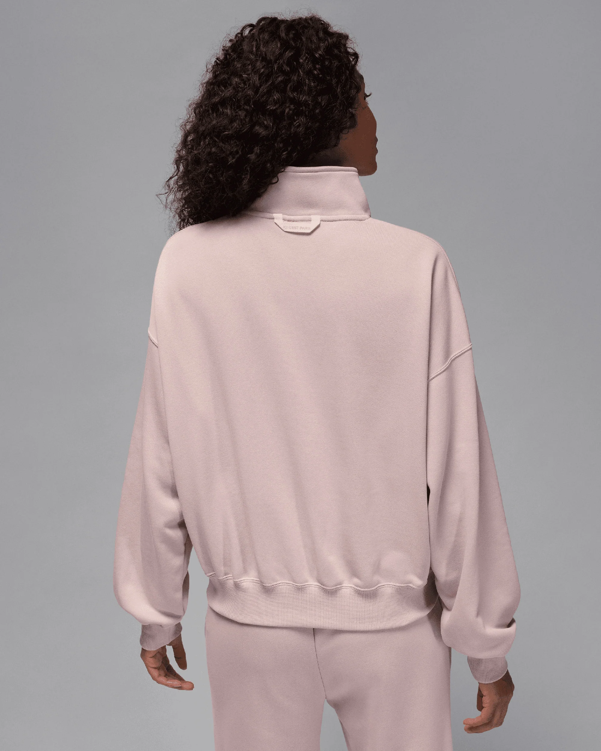 Jordan x PSG Fleece Damen-Sweatshirt mit halbem Reißverschluss mit Logo - Image 5