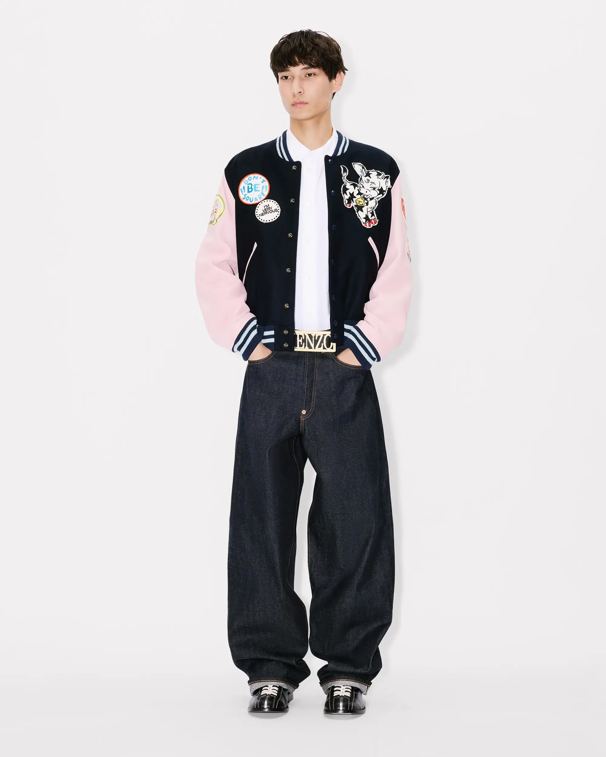 Kenzo "Badges" Boxy Herren-Bomberjacke mit bestickt - Image 2