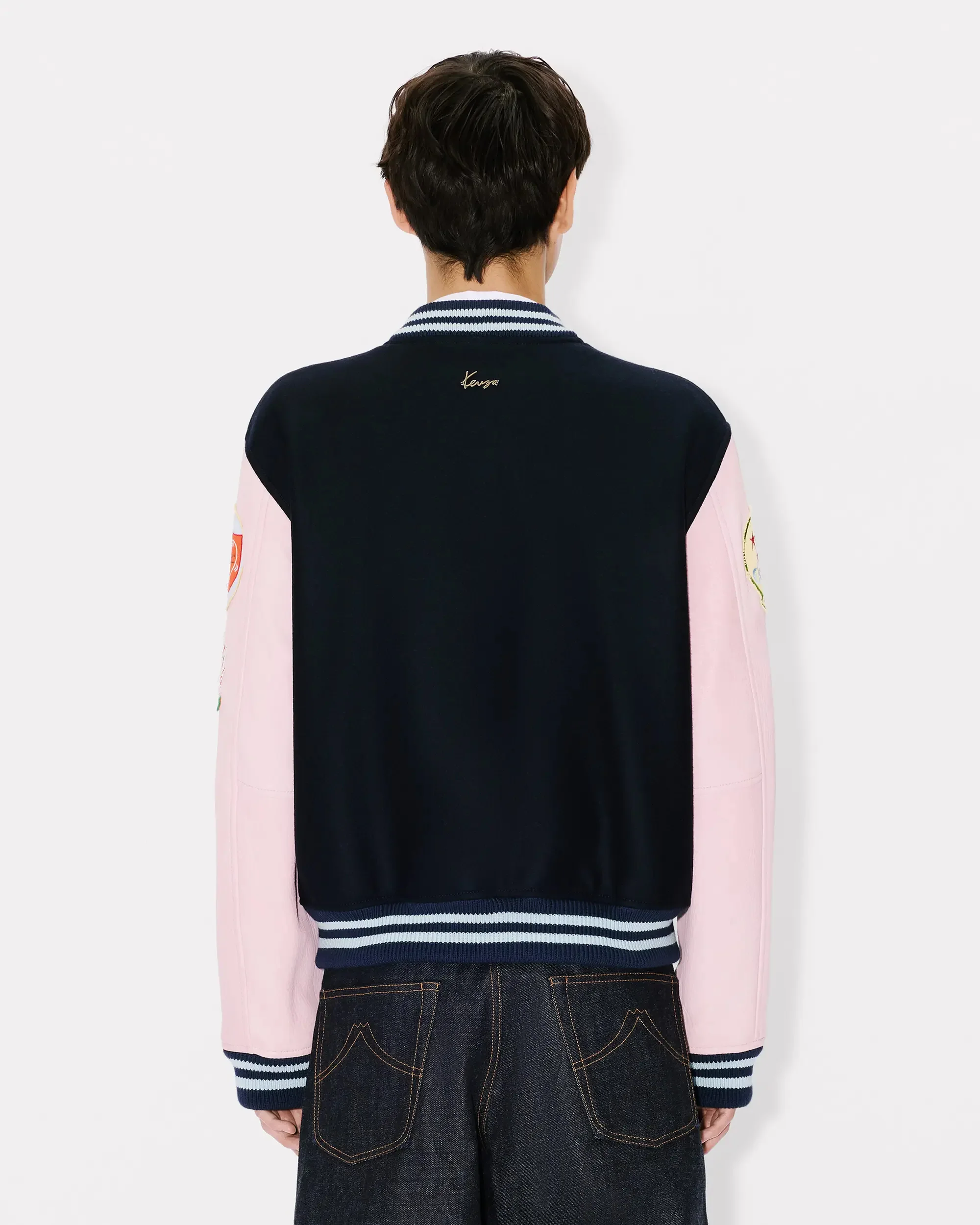 Kenzo "Badges" Boxy Herren-Bomberjacke mit bestickt - Image 4