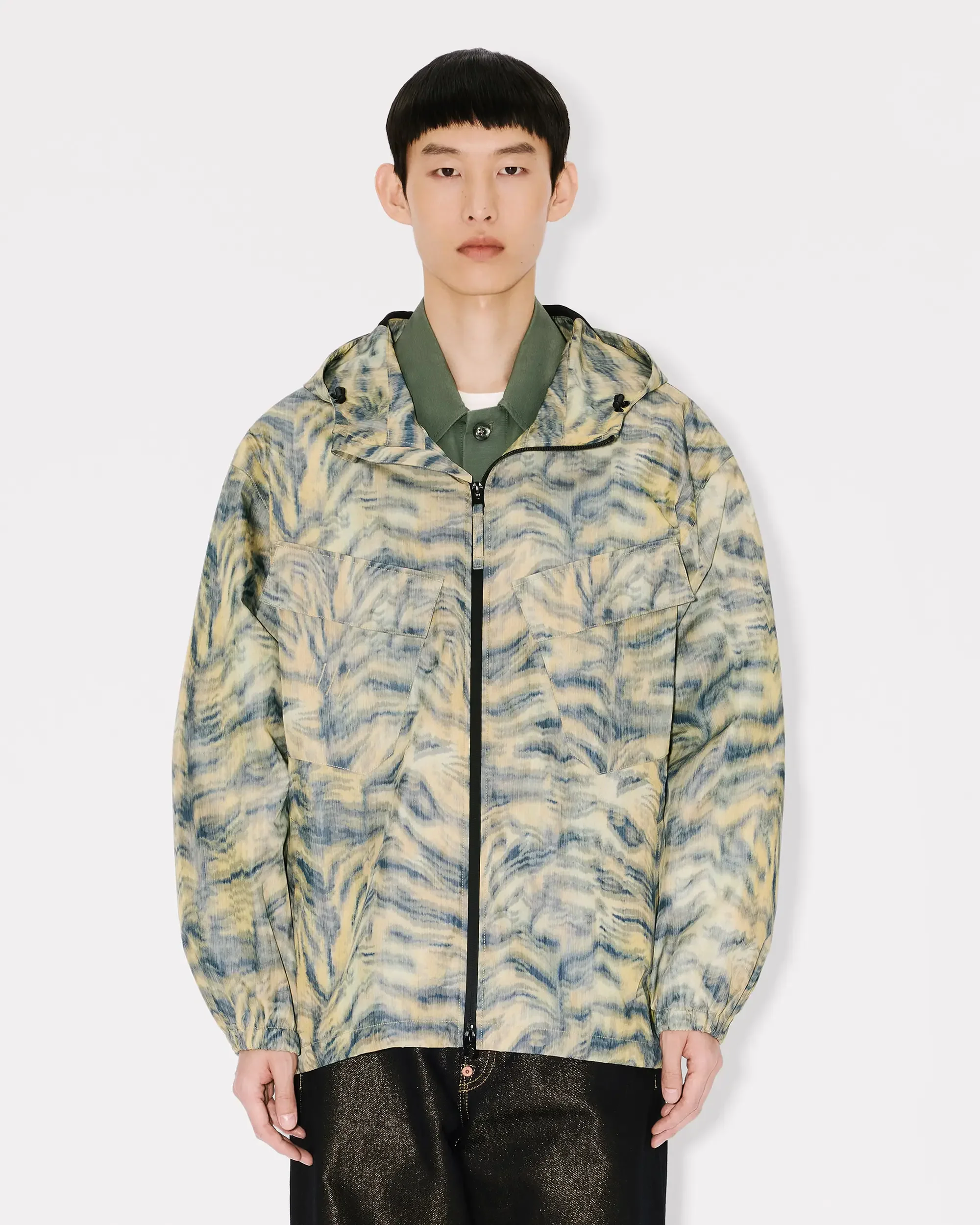 Kenzo Tiger Wasserabweisend Relaxed Herren-Windjacke - Image 3