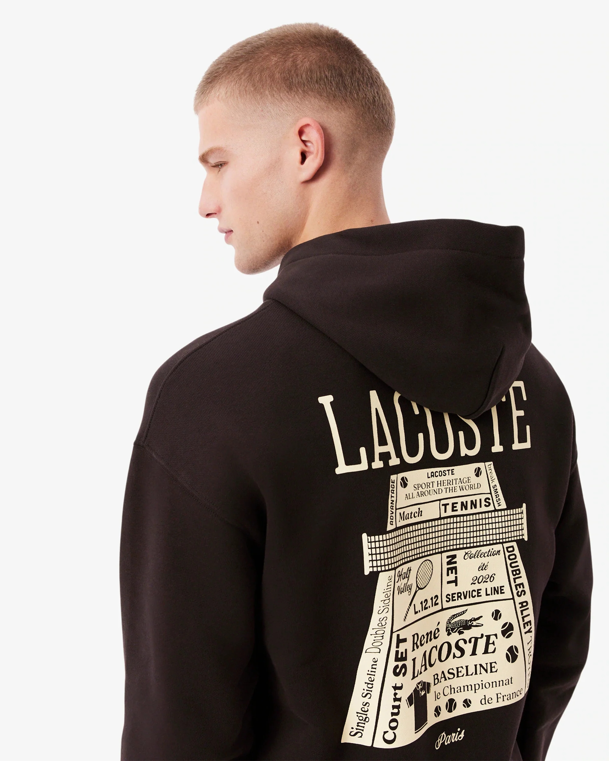 Lacoste Oversize Herren-Hoodie mit Grafik - Image 5