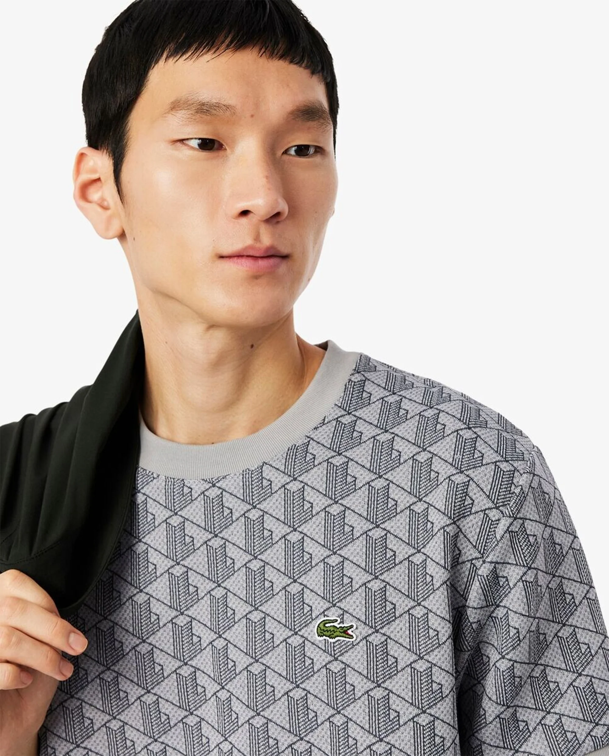 Lacoste Jacquard Herren-T-Shirt mit Grafik - Image 4