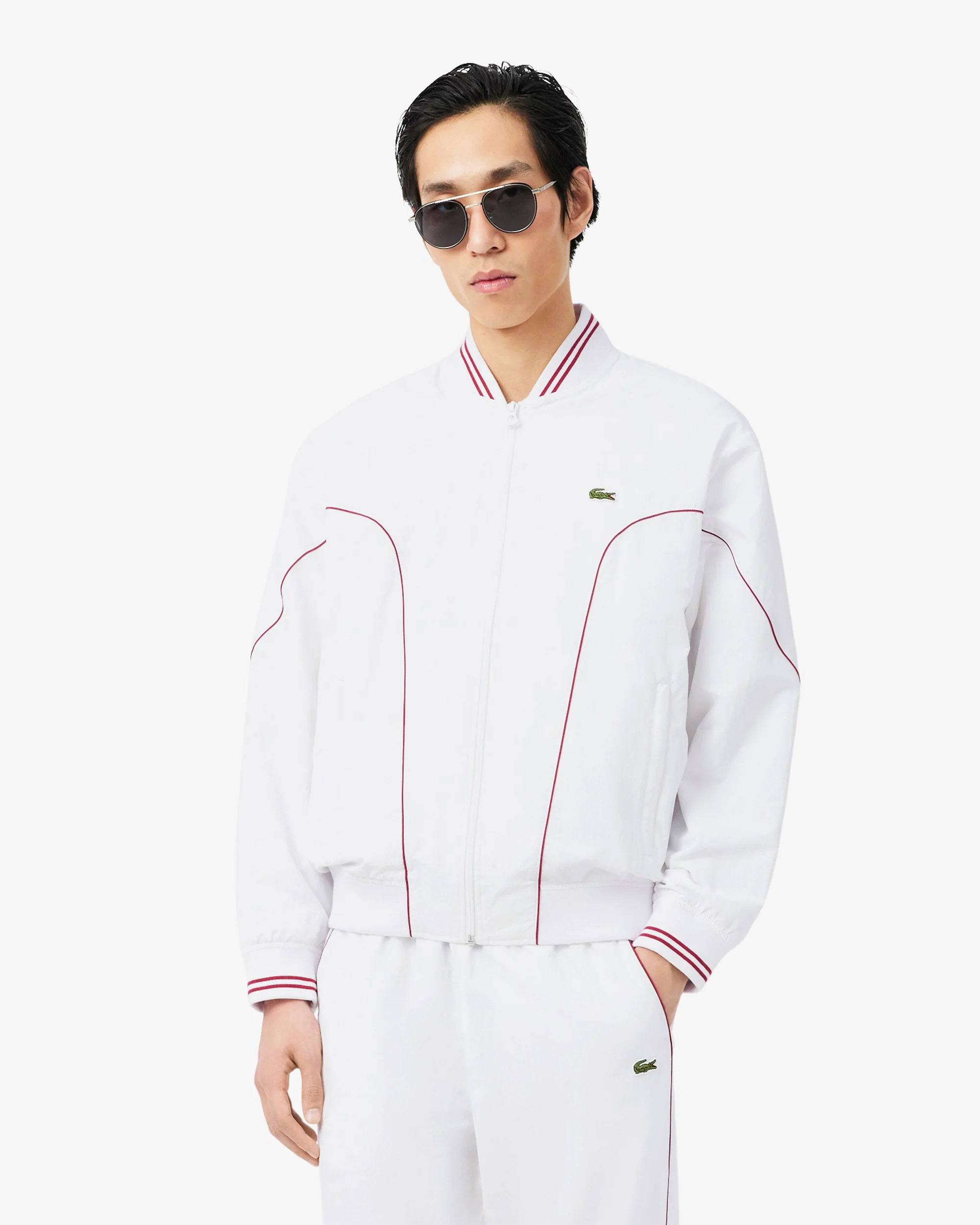 Lacoste Re-edition Relaxed Herren-Trainingsjacke mit Logo - Image 2