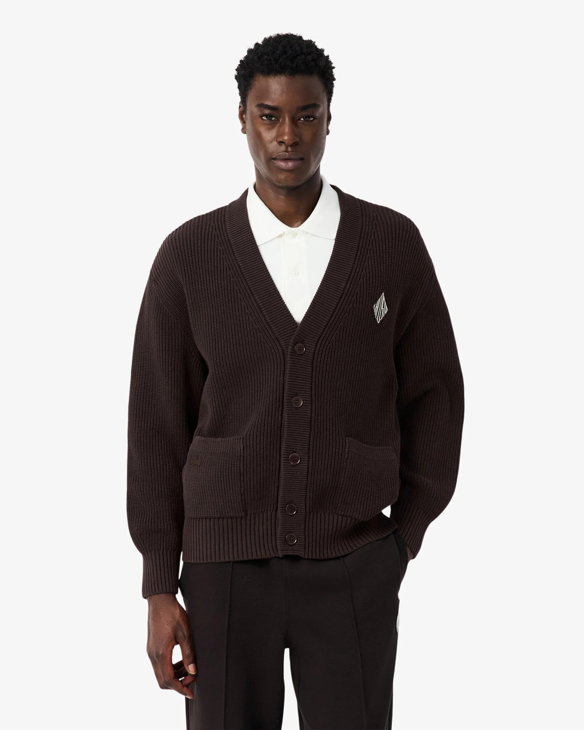 Lacoste Retro Relaxed Herren-Cardigan mit Logo - Image 3