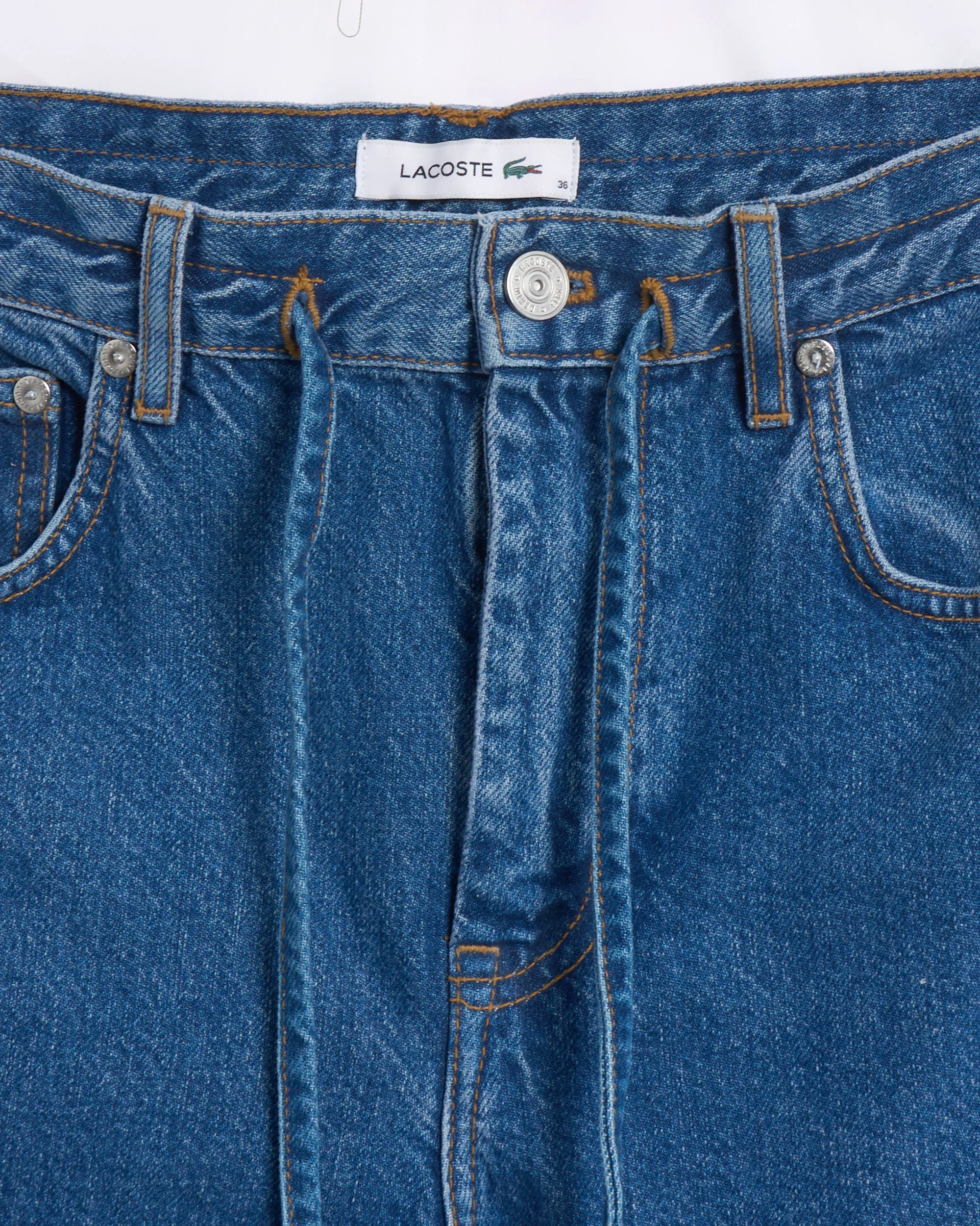 Lacoste Wide Fit Denim Pants Relaxed Damen-Jeans - Image 2