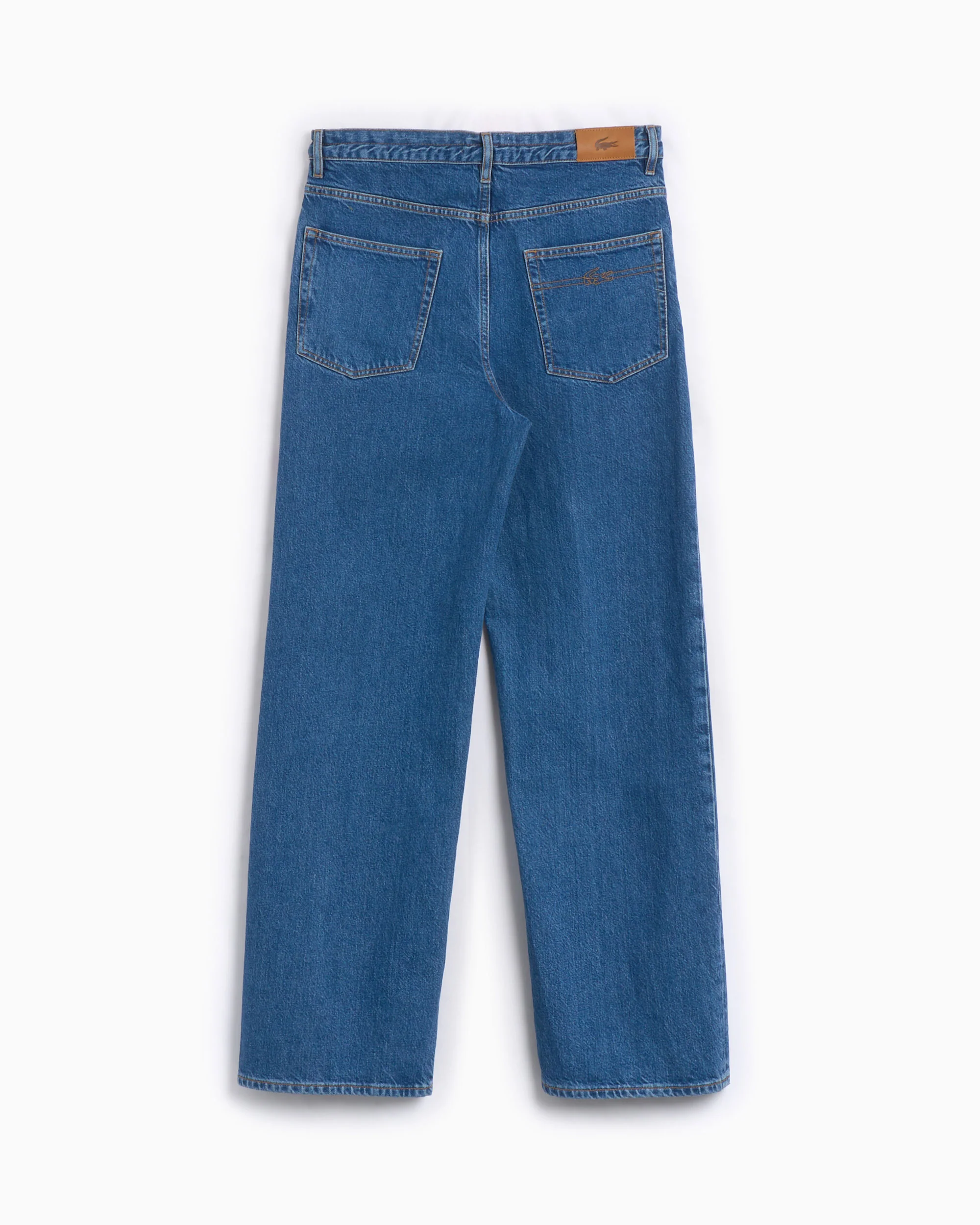 Lacoste Wide Fit Denim Pants Relaxed Damen-Jeans - Image 4