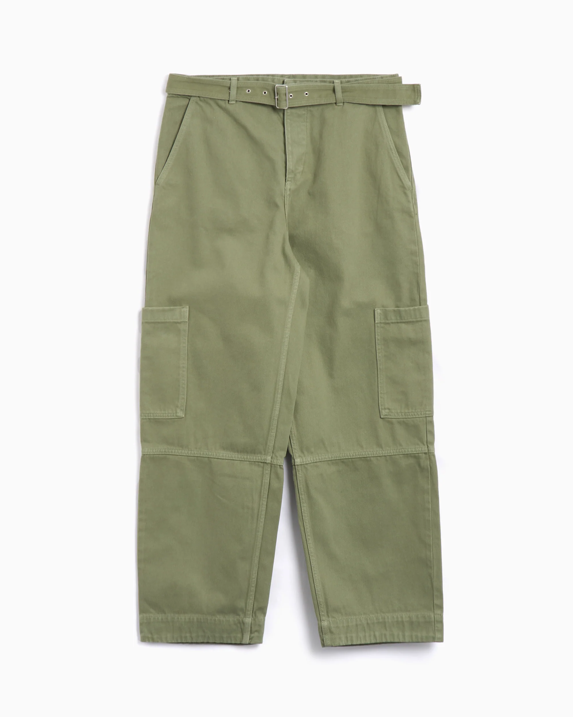 Maison Kitsuné Maison Kitsuné Belted Men's Denim Pants Relaxed Herren-Cargo Jeans