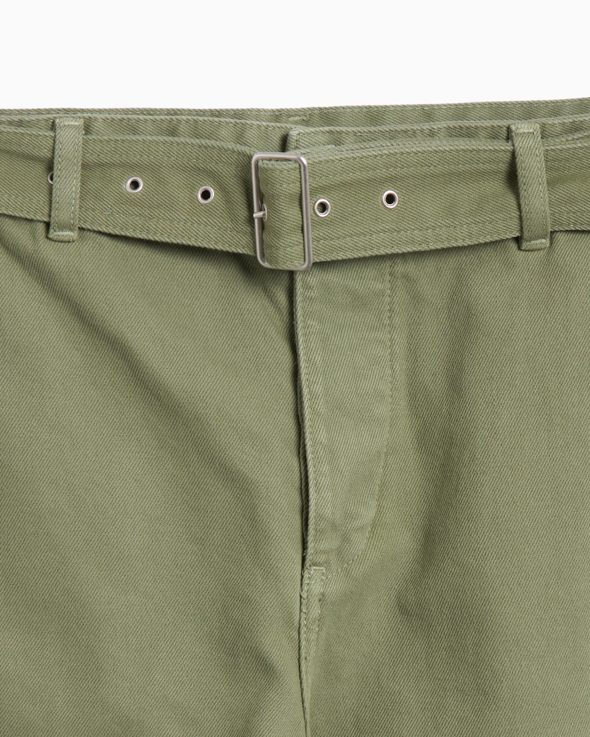 Maison Kitsuné Maison Kitsuné Belted Men's Denim Pants Relaxed Herren-Cargo Jeans - Image 2