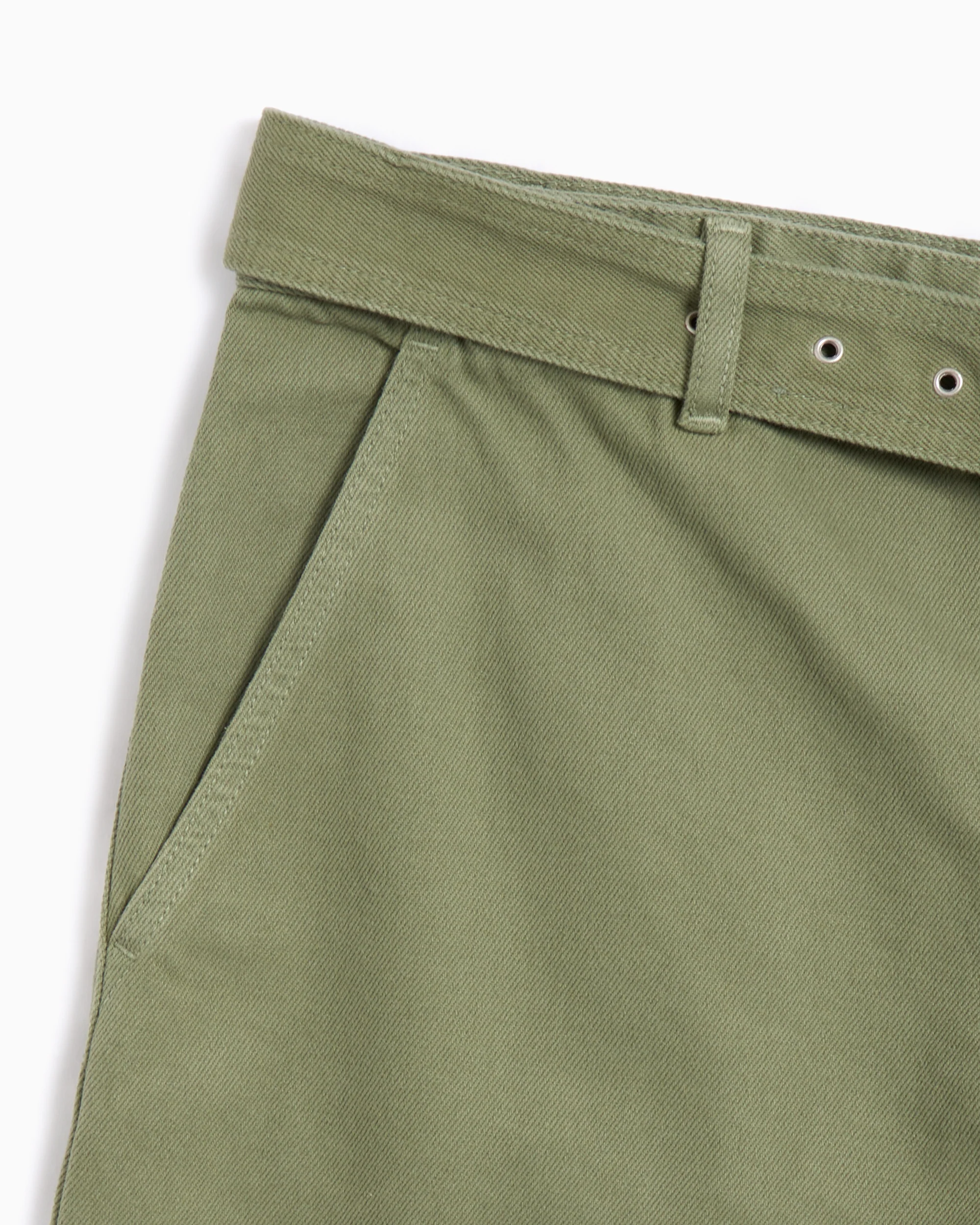 Maison Kitsuné Maison Kitsuné Belted Men's Denim Pants Relaxed Herren-Cargo Jeans - Image 3