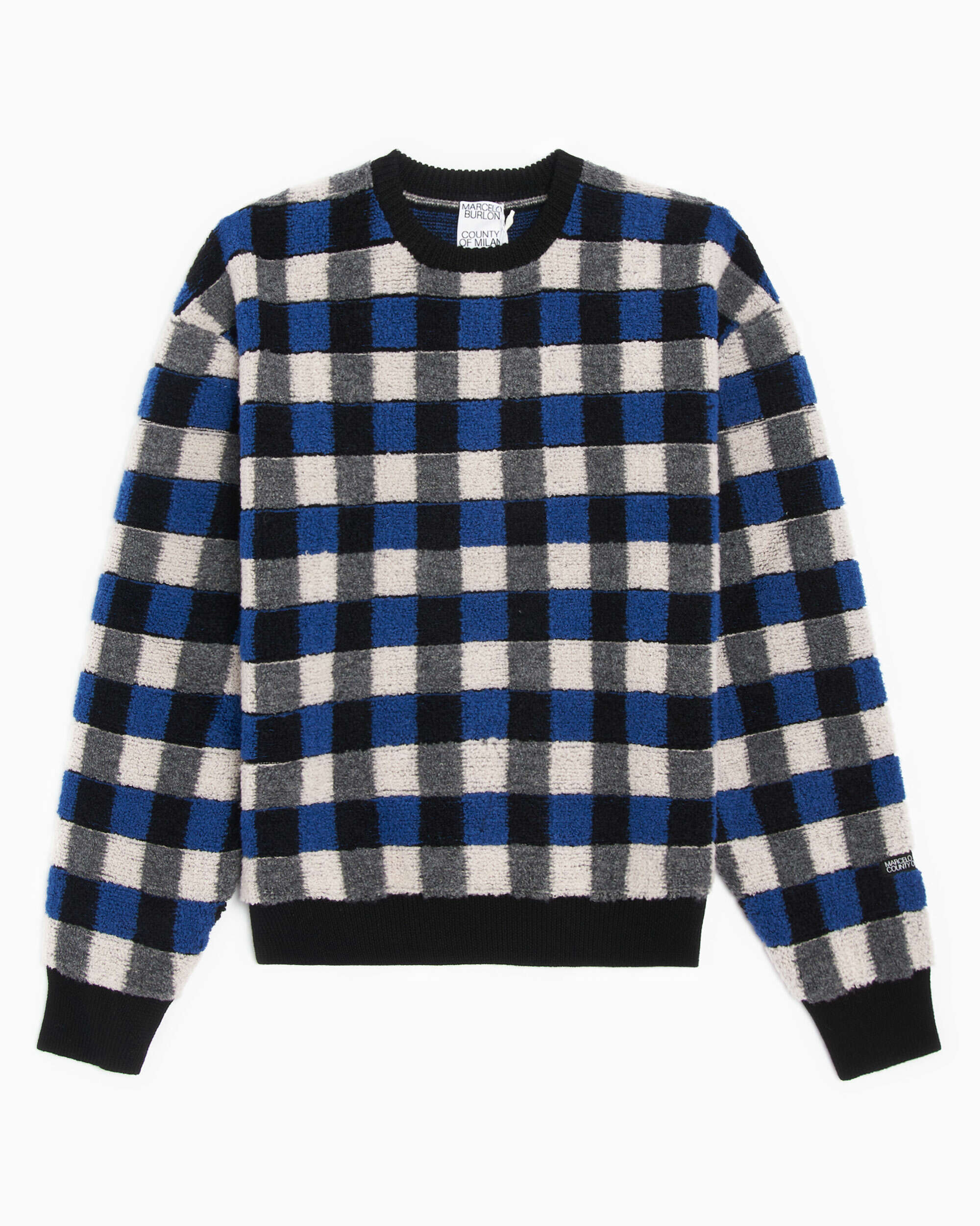 Marcelo Burlon Checkerboard Kinit Basic Men's Sweatshirt Herren-Sweatshirt