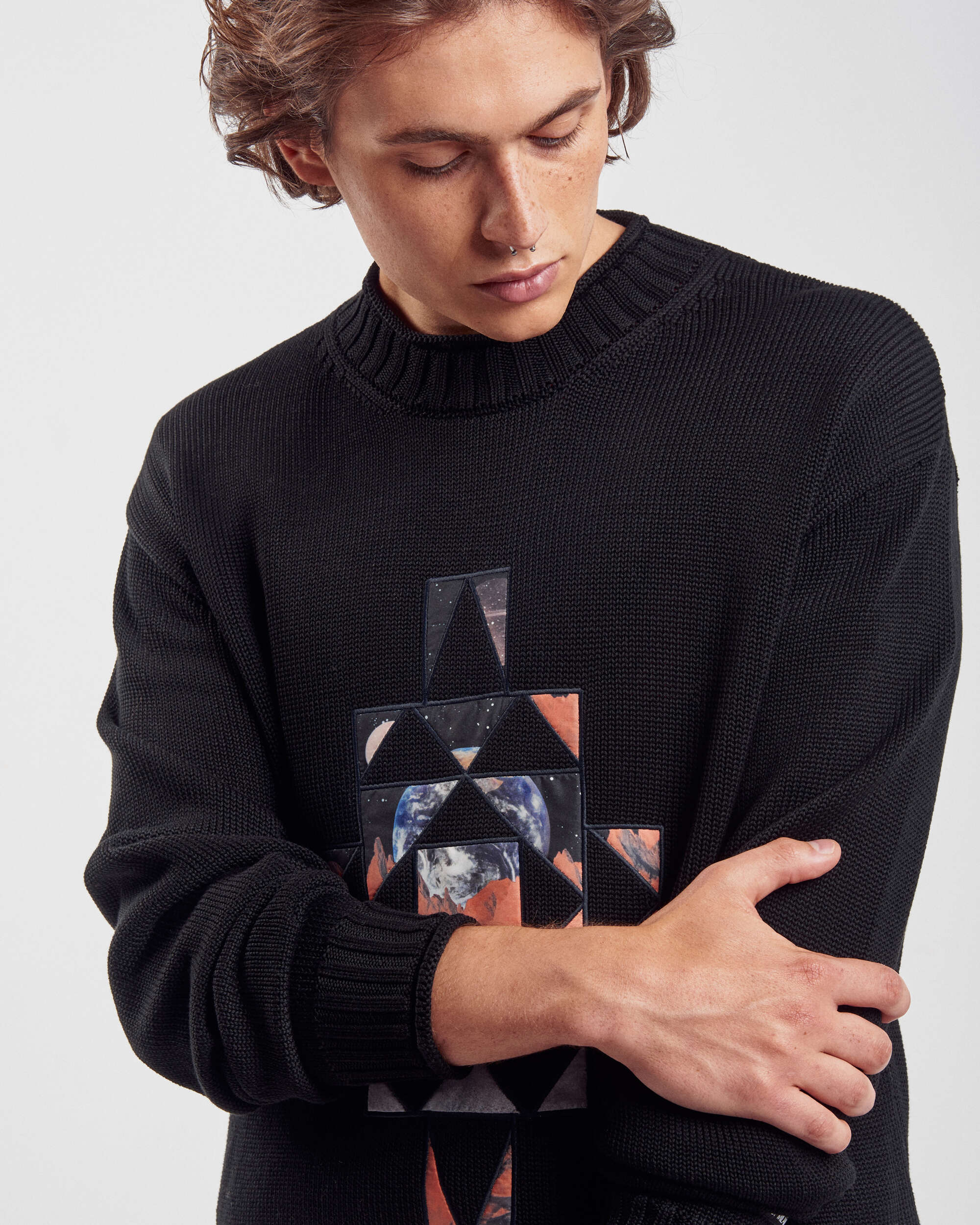 Marcelo Burlon County Of Milan Galaxy Cross Men's Sweater Herren-Pullover - Image 3