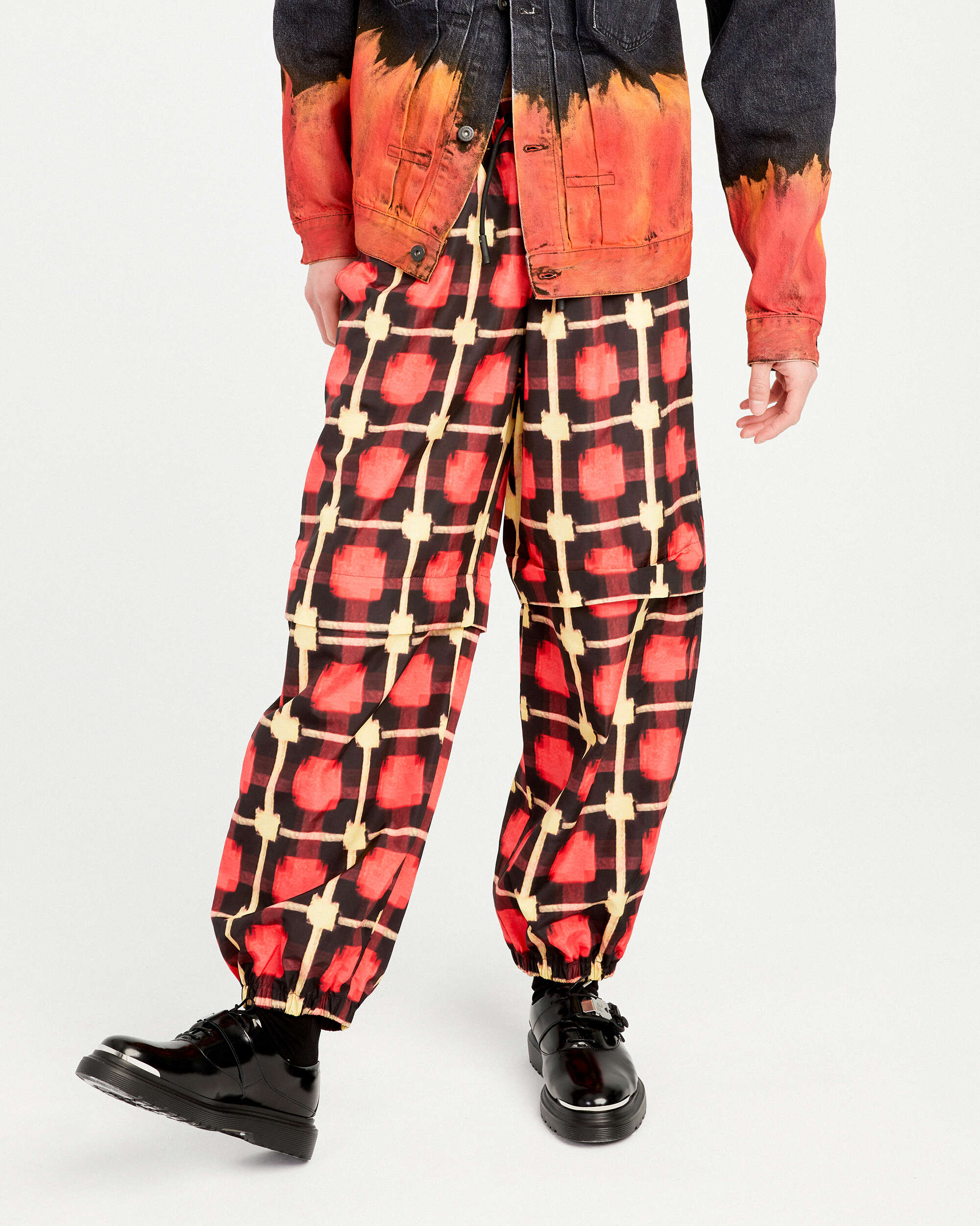Marcelo Burlon Logo Check Nylon Men's Jogger Pants Herren-Hosen - Image 11