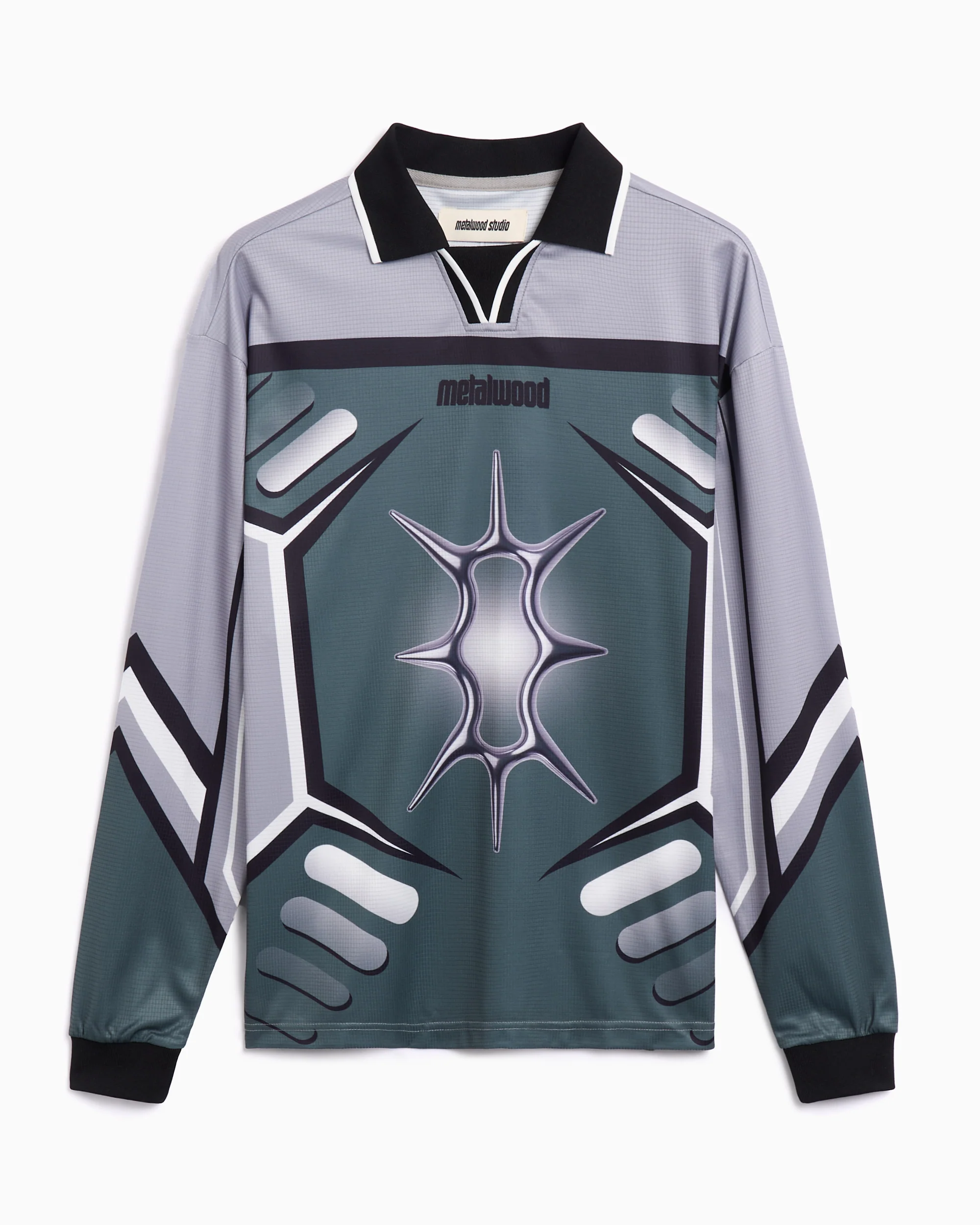 Metalwood Mox-Games Herren-Jersey T-Shirt mit Grafik und mit langen Ärmeln