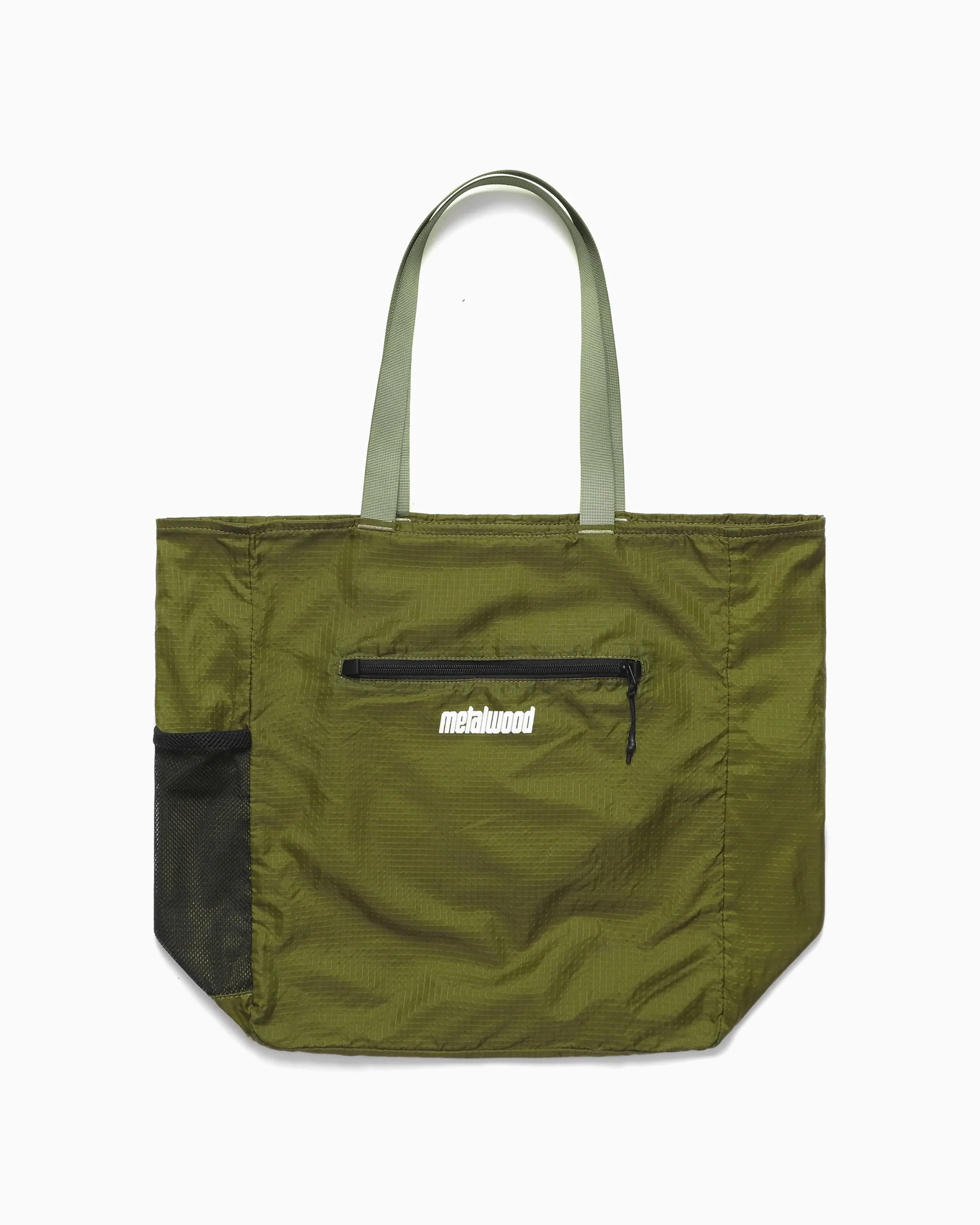 Metalwood Pocketable Unisex Tote Bag - Image 2