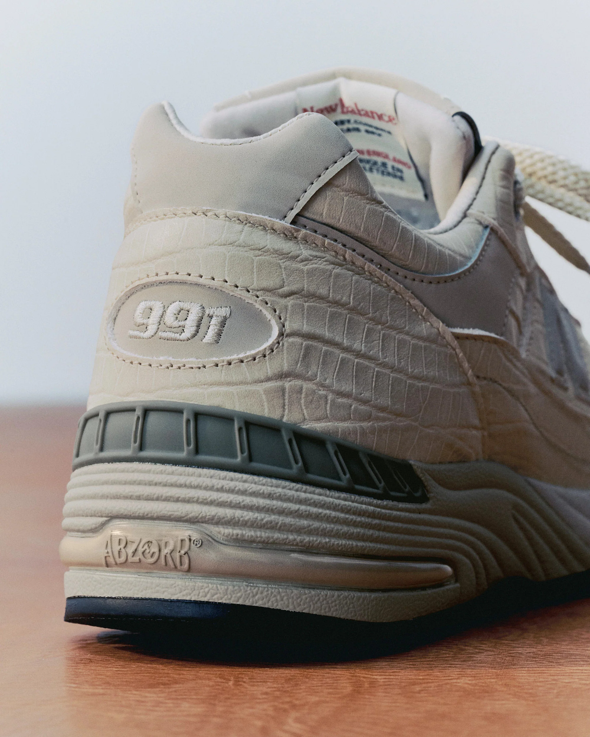 New Balance Women's W991v1 Croc Skin "Made in UK" - Image 12