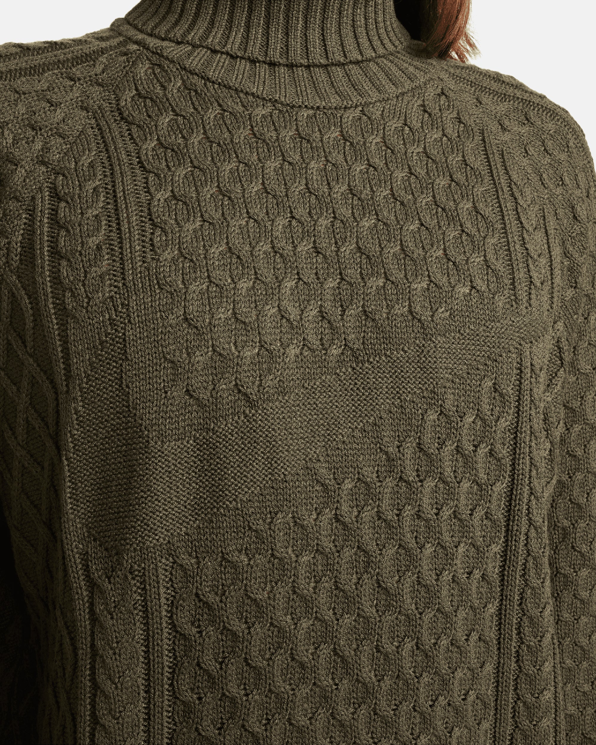 Nike Life Men's Turtleneck Cable Knit Sweater Herren-Pullover - Image 4