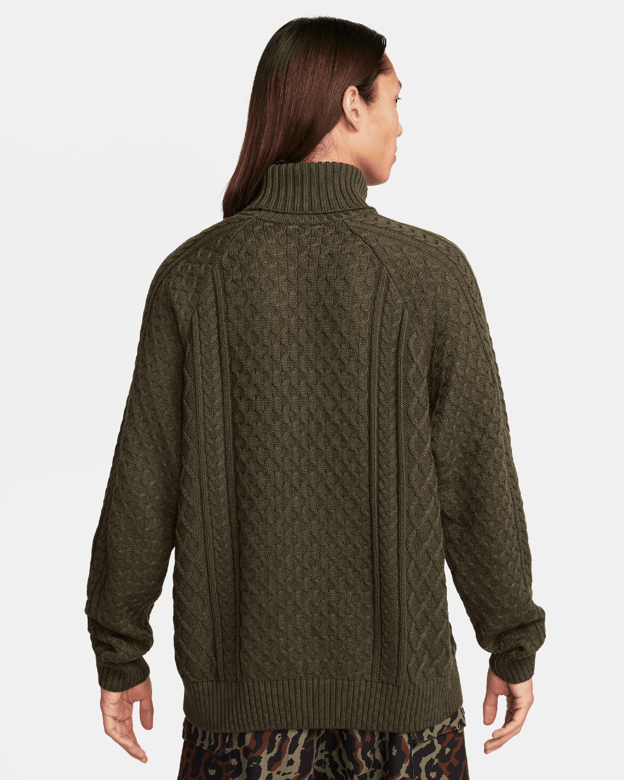 Nike Life Men's Turtleneck Cable Knit Sweater Herren-Pullover - Image 6