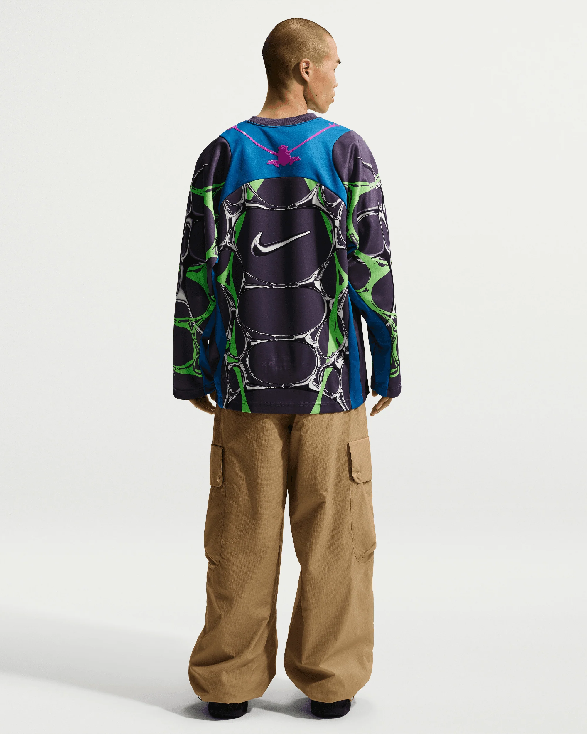 Nike Project F.R.O.G. Jelly Cage Oversize Herren-Jersey T-Shirt mit Grafik und mit langen Ärmeln - Image 3