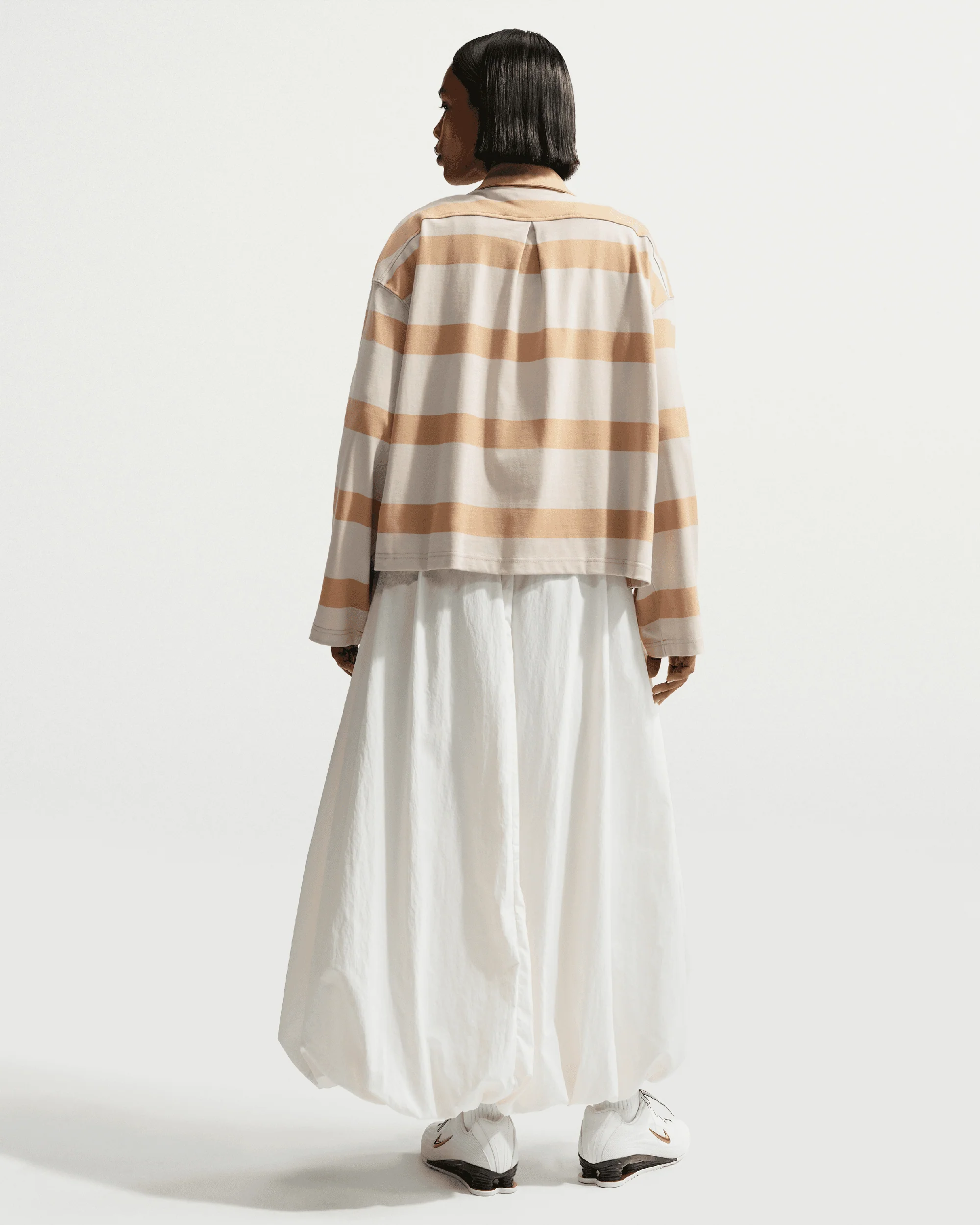 Nike Sportswear Oversize Damen-Poloshirt mit Streifen - Image 3