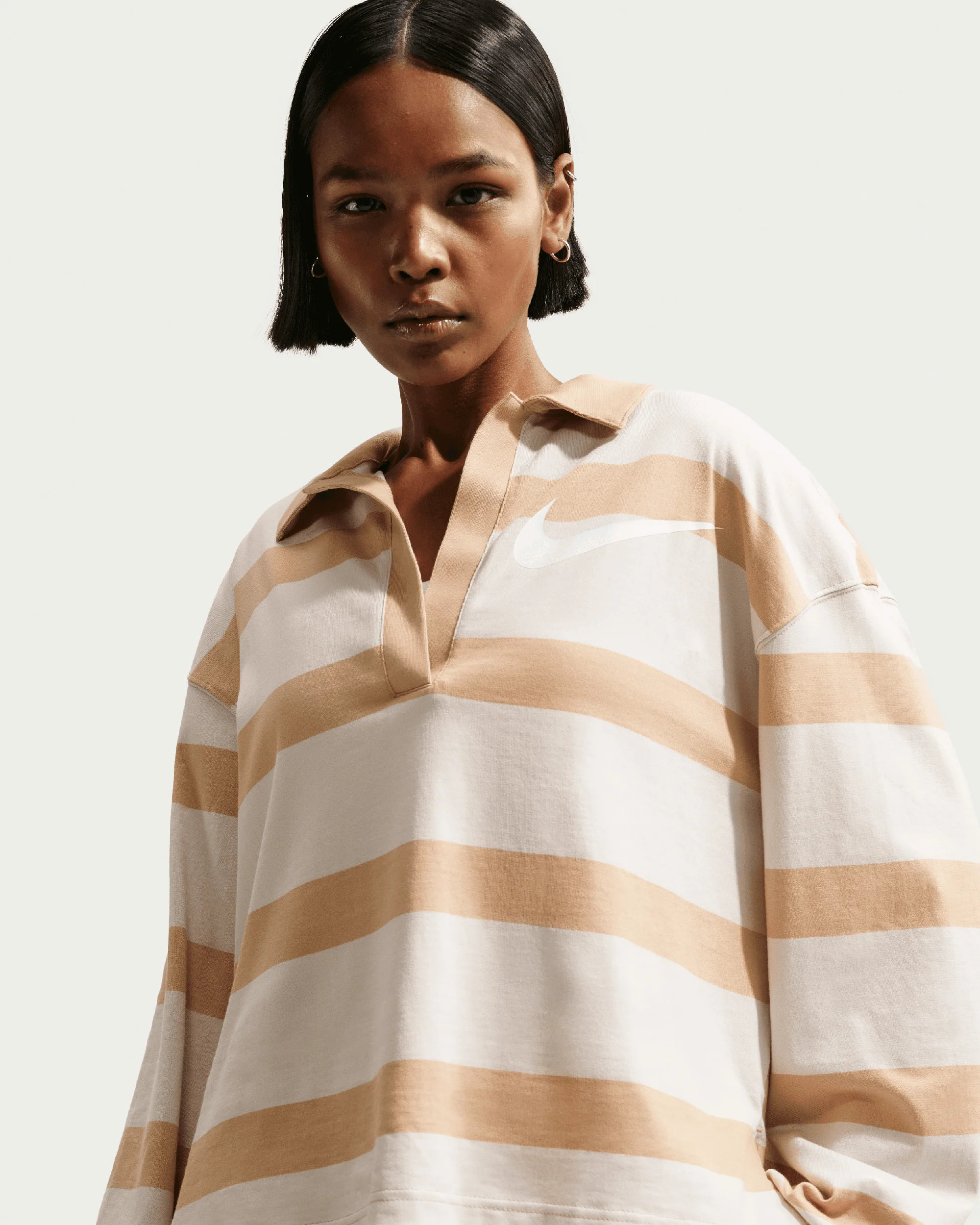 Nike Sportswear Oversize Damen-Poloshirt mit Streifen - Image 4