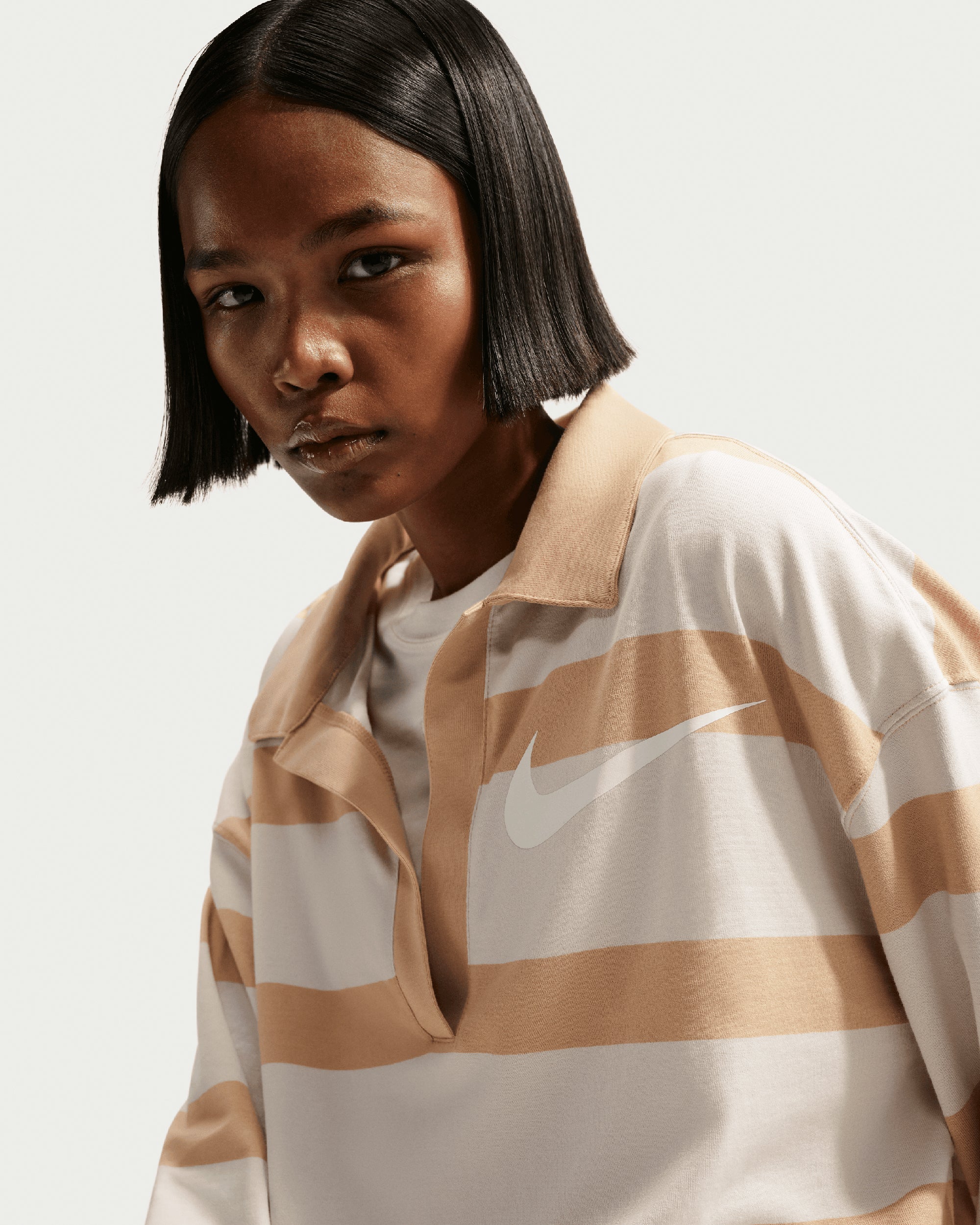 Nike Sportswear Oversize Damen-Poloshirt mit Streifen - Image 5
