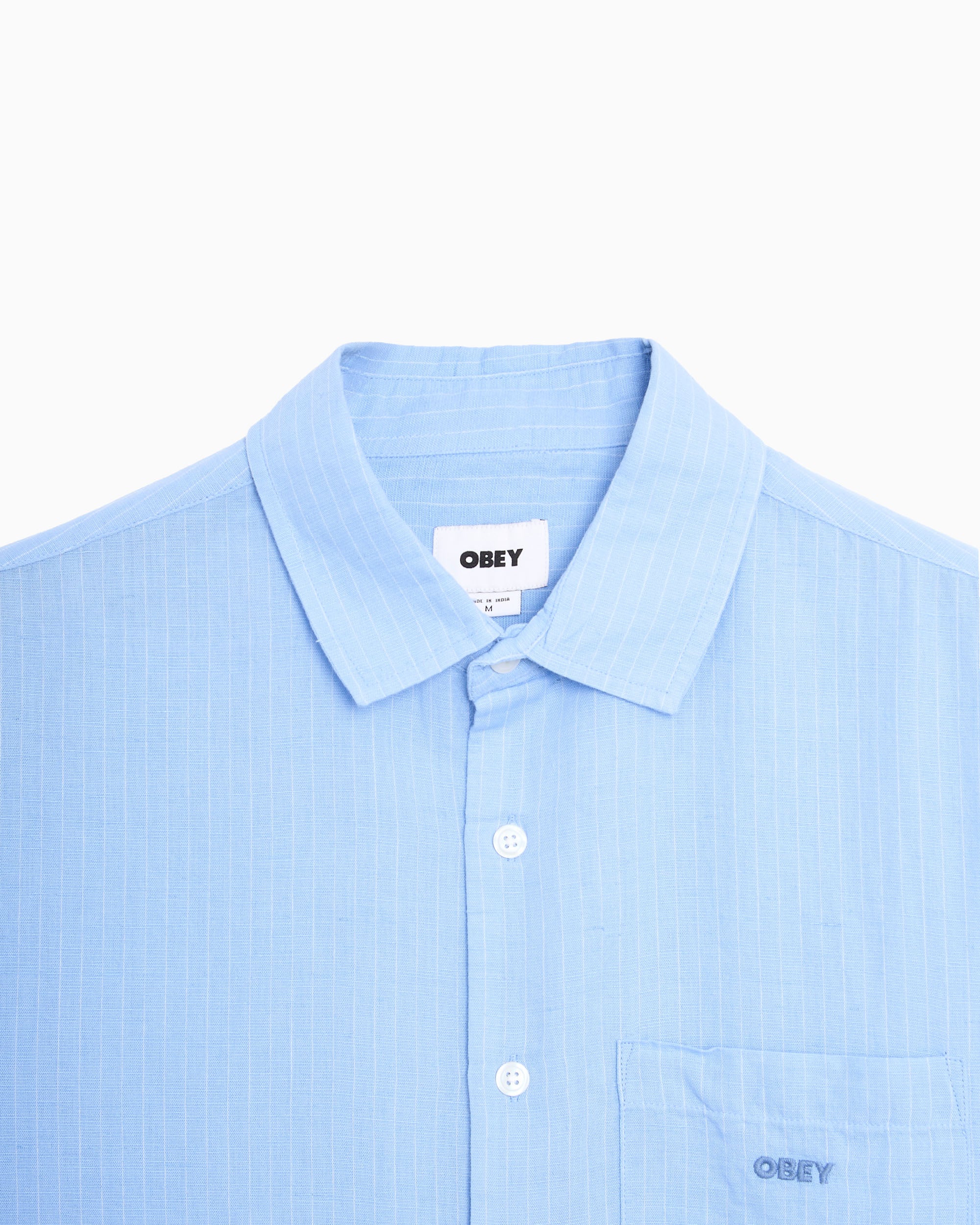 OBEY Clothing Barry Relaxed Herren-Hemd mit Streifen und mit kurzen Ärmeln - Image 2