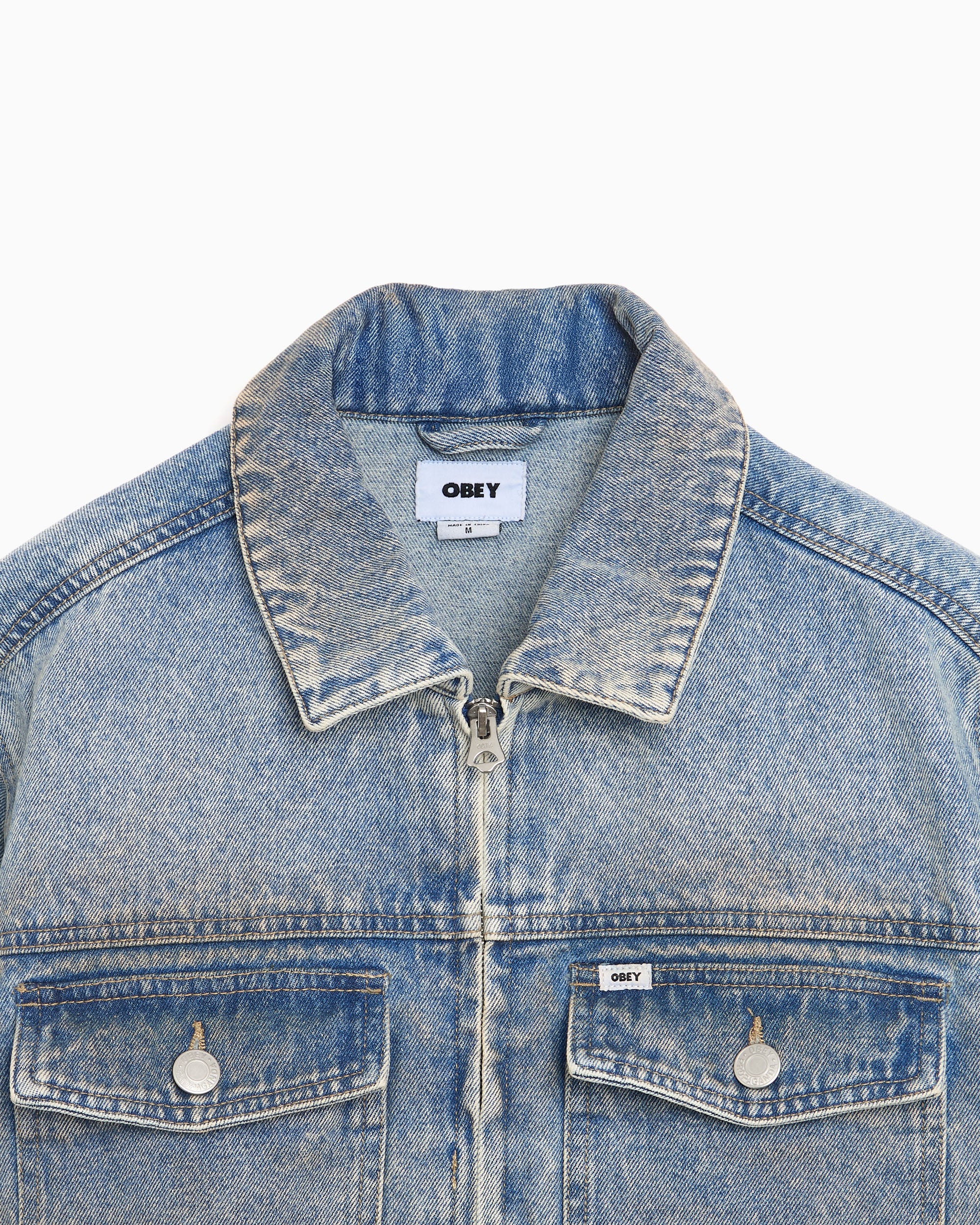 OBEY Clothing Base Trucker Herren-Denimjacke - Image 2