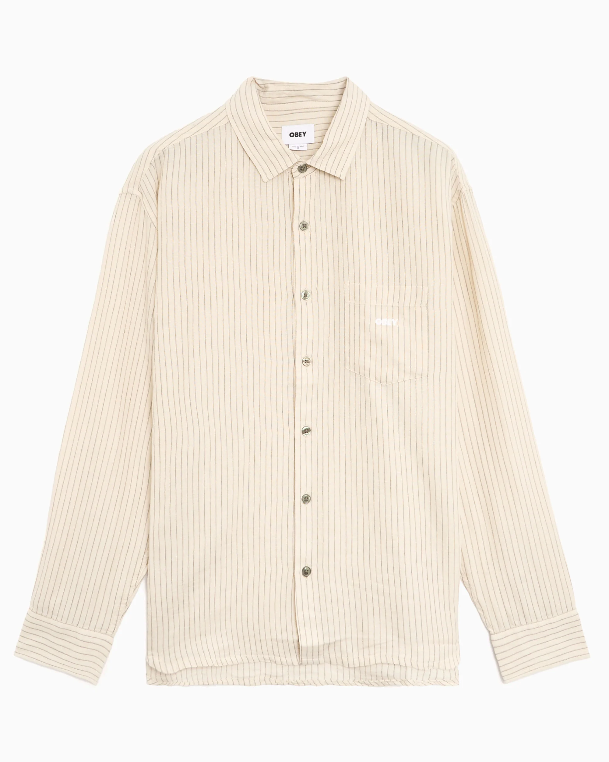 OBEY Clothing Nelson Relaxed Herren-Hemd mit Streifen