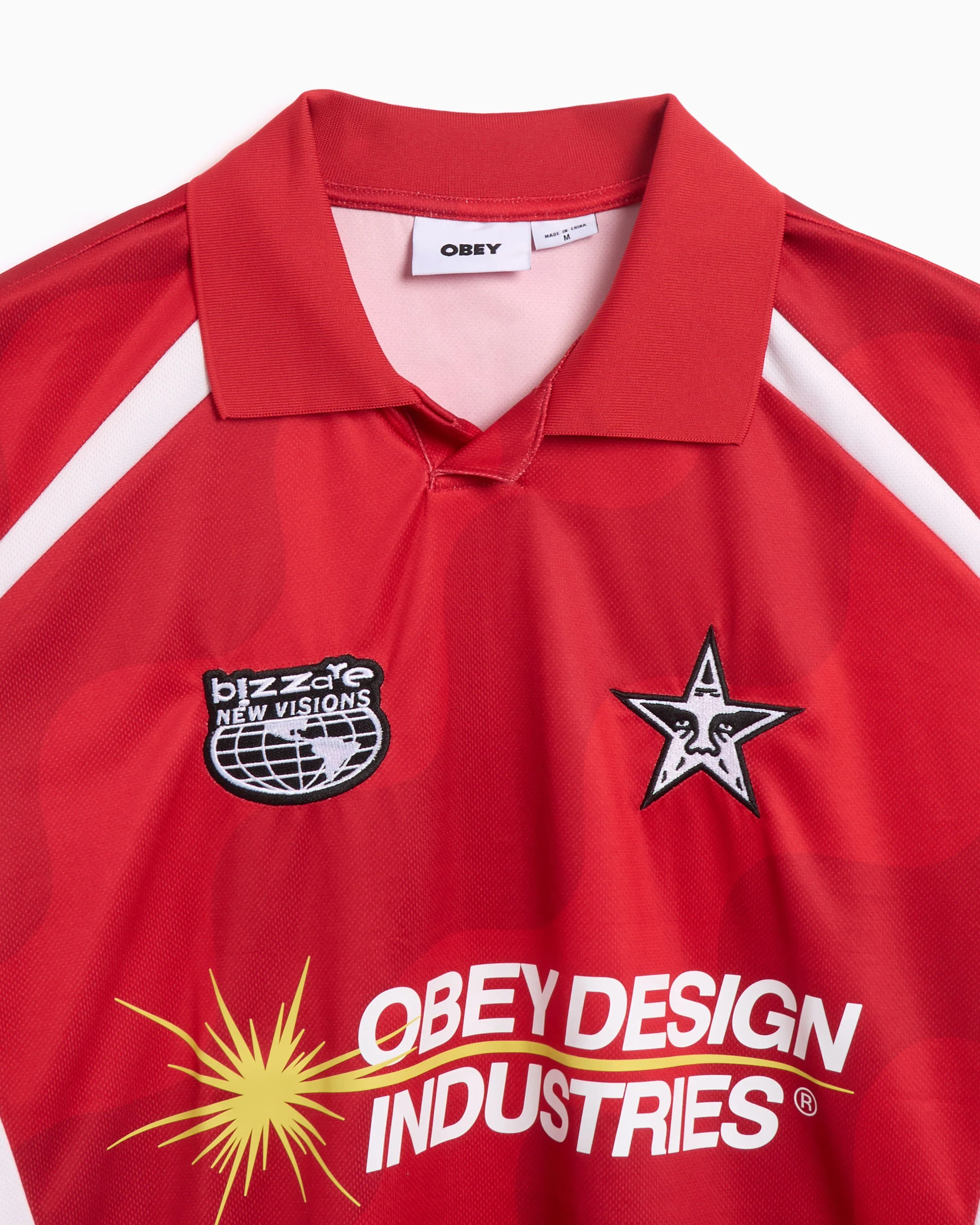 OBEY Clothing Obey Men's Soccer Jersey Relaxed Herren-T-Shirt - Image 2