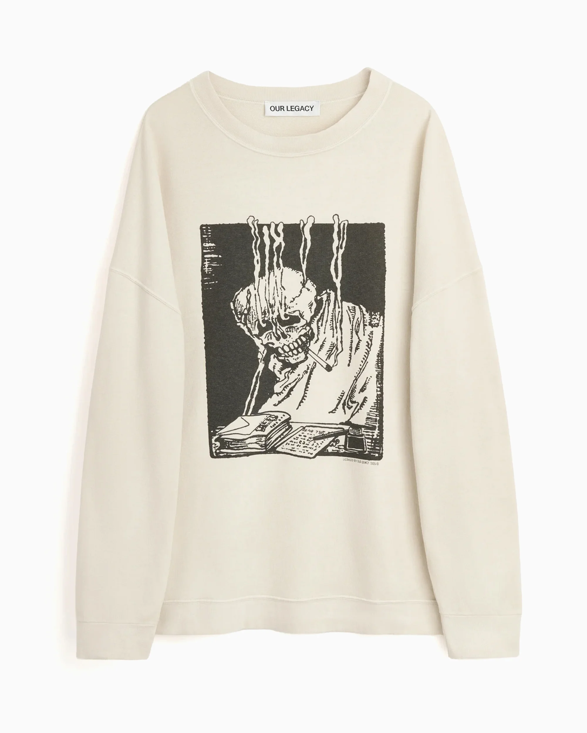 Our Legacy Angry Fan Mail Oversize Herren-Sweatshirt mit Grafik