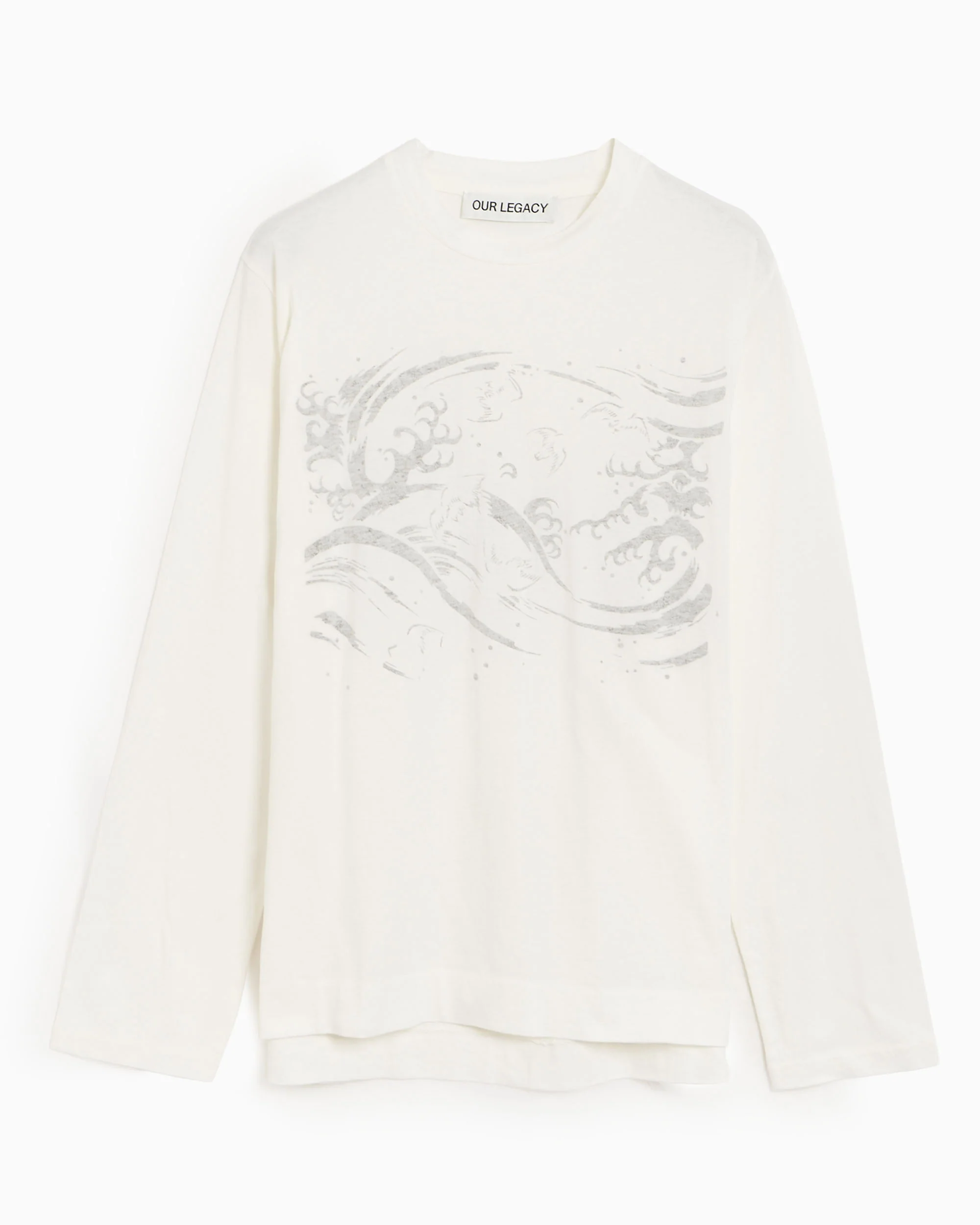 Our Legacy Fleeting Breeze Relaxed Herren-T-Shirt mit Grafik und mit langen Ärmeln