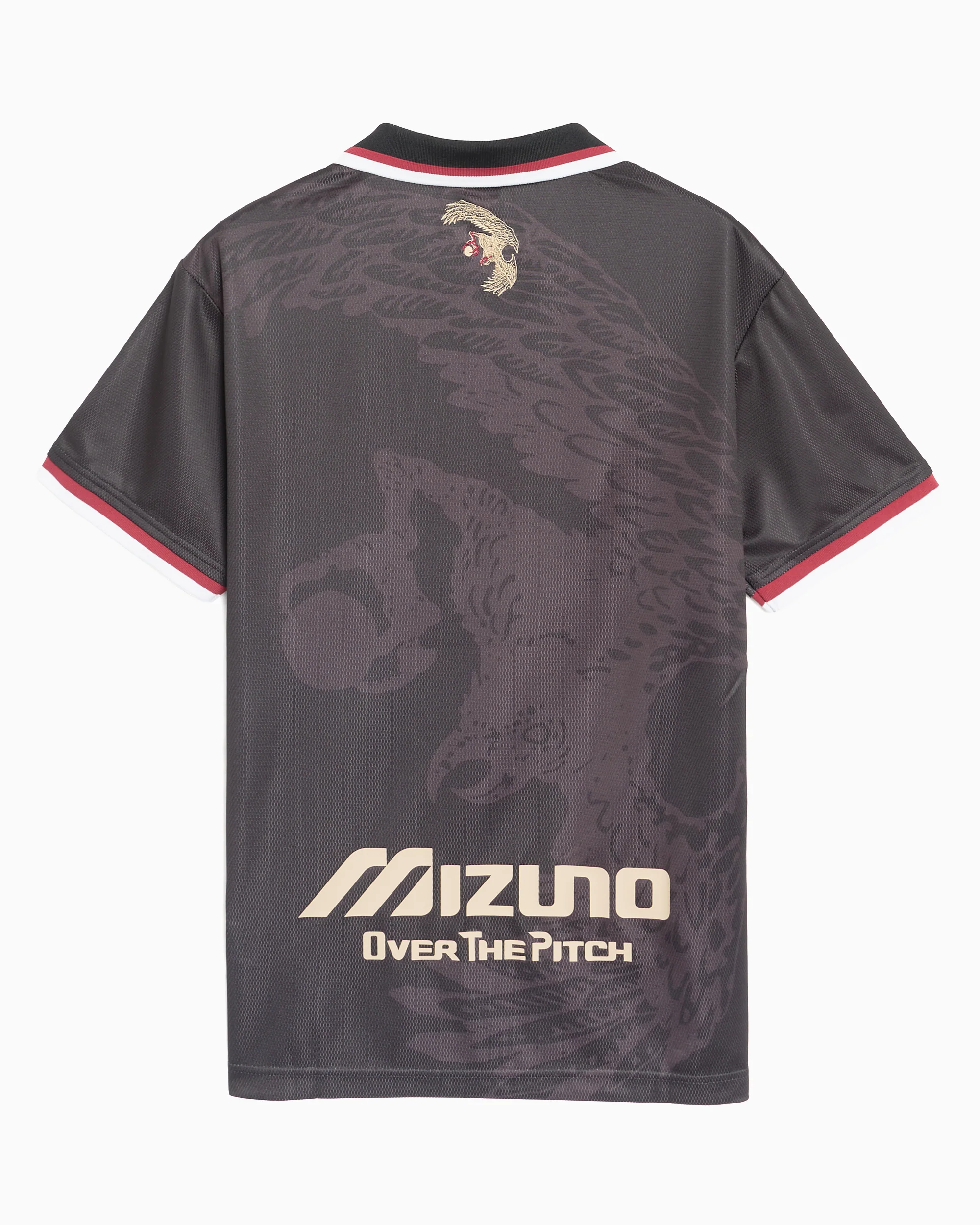 OVER THE PITCH x Mizuno Football Herren-Jersey T-Shirt mit Logo - Image 3