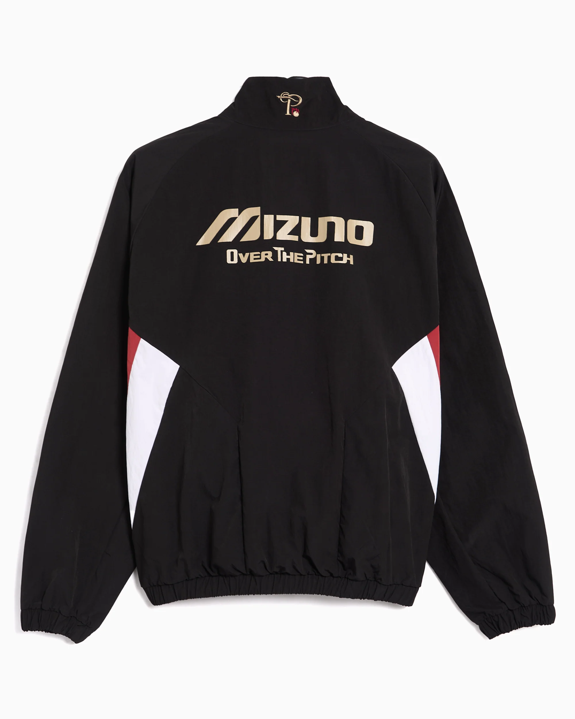 OVER THE PITCH x Mizuno Woven Relaxed Herren-Trainingsjacke mit Logo - Image 3